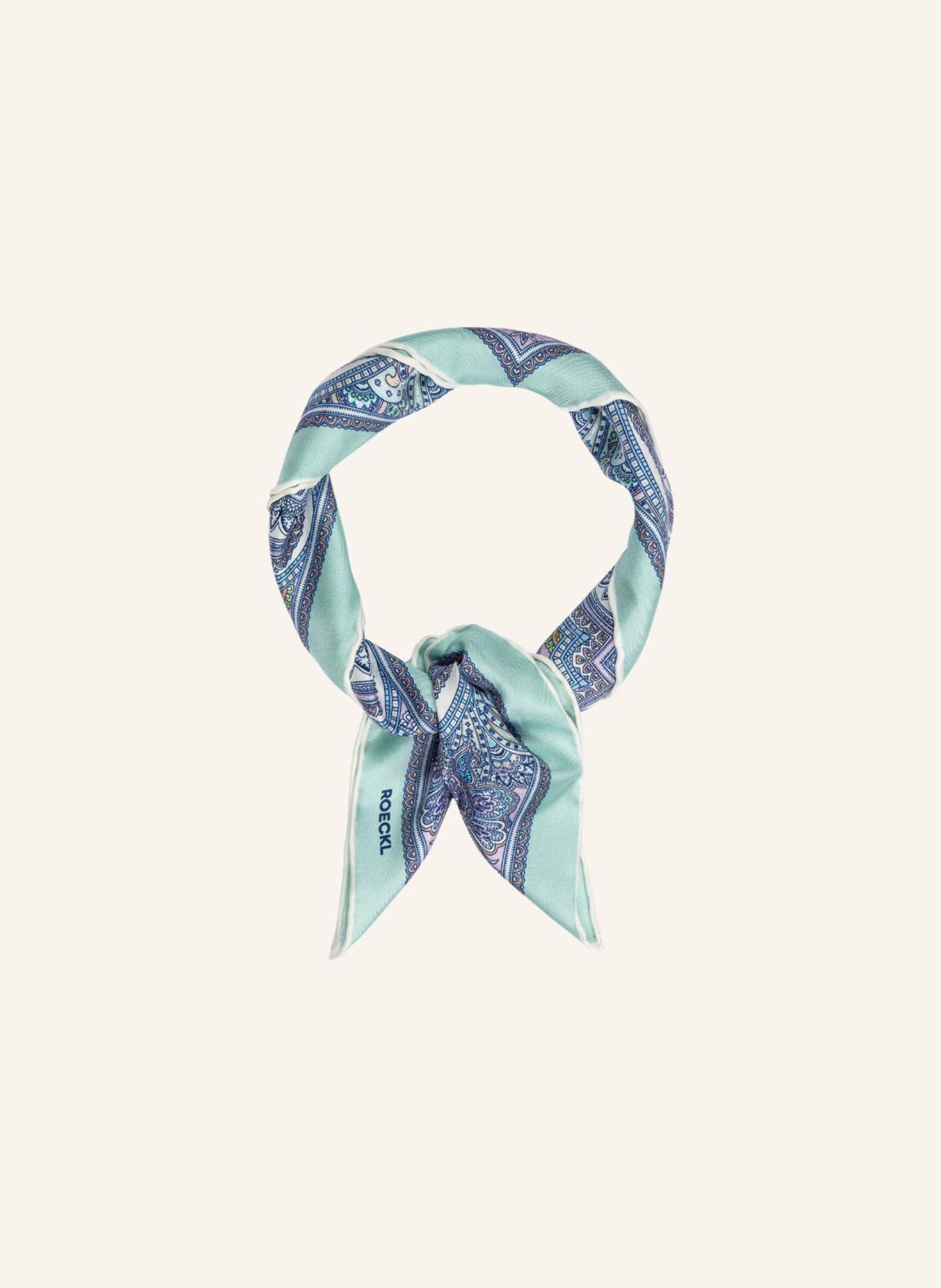 ROECKL Tücher FINE PAISLEY: BLAU