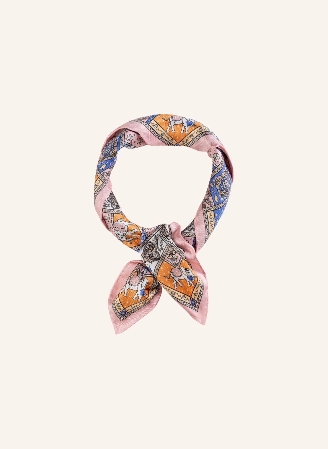 ROECKL Tücher LUCKY ELEPHANT: GRÜN/ WEISS/ BEIGE