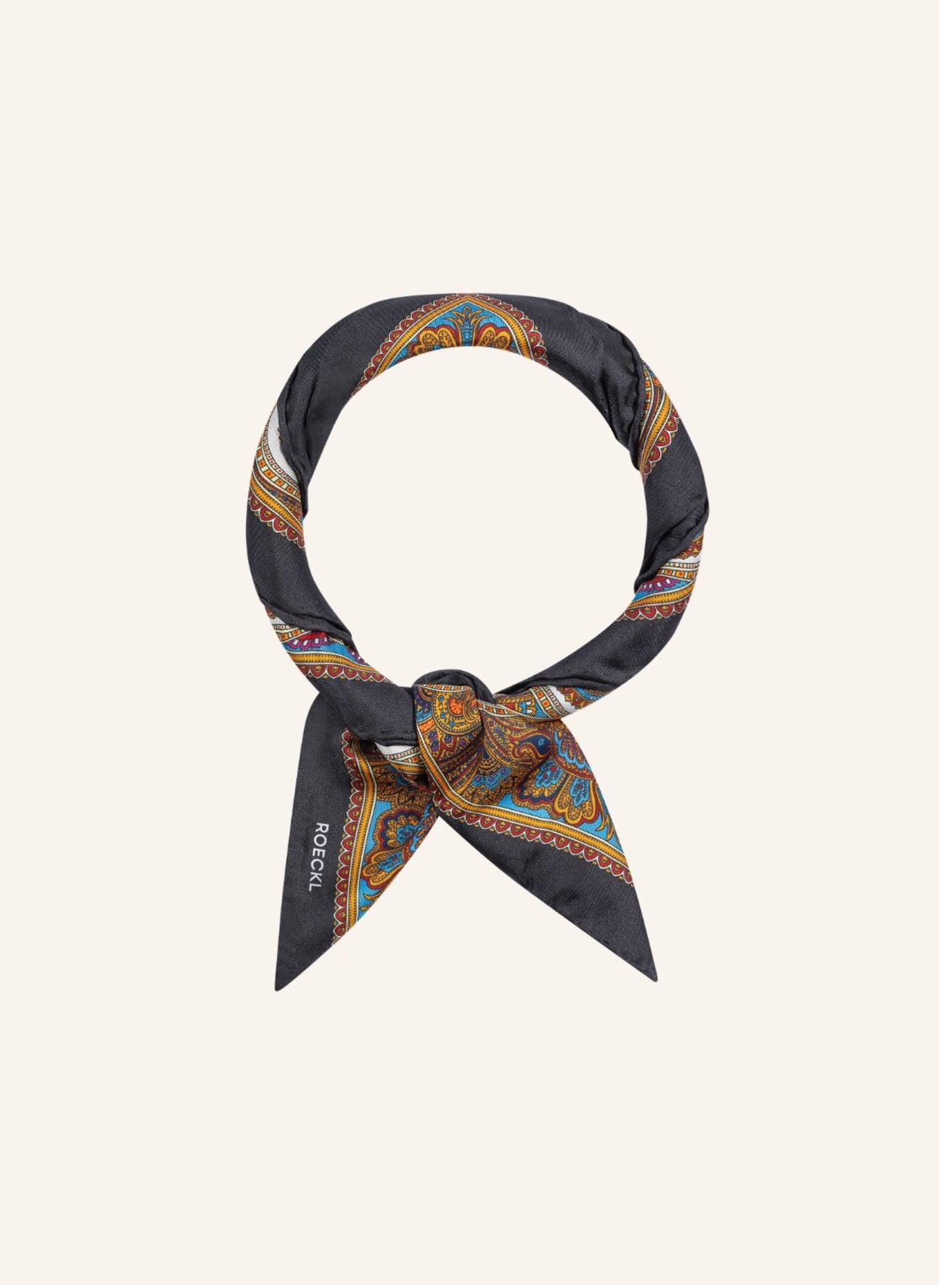ROECKL FINE PAISLEY Scarves: BLACK