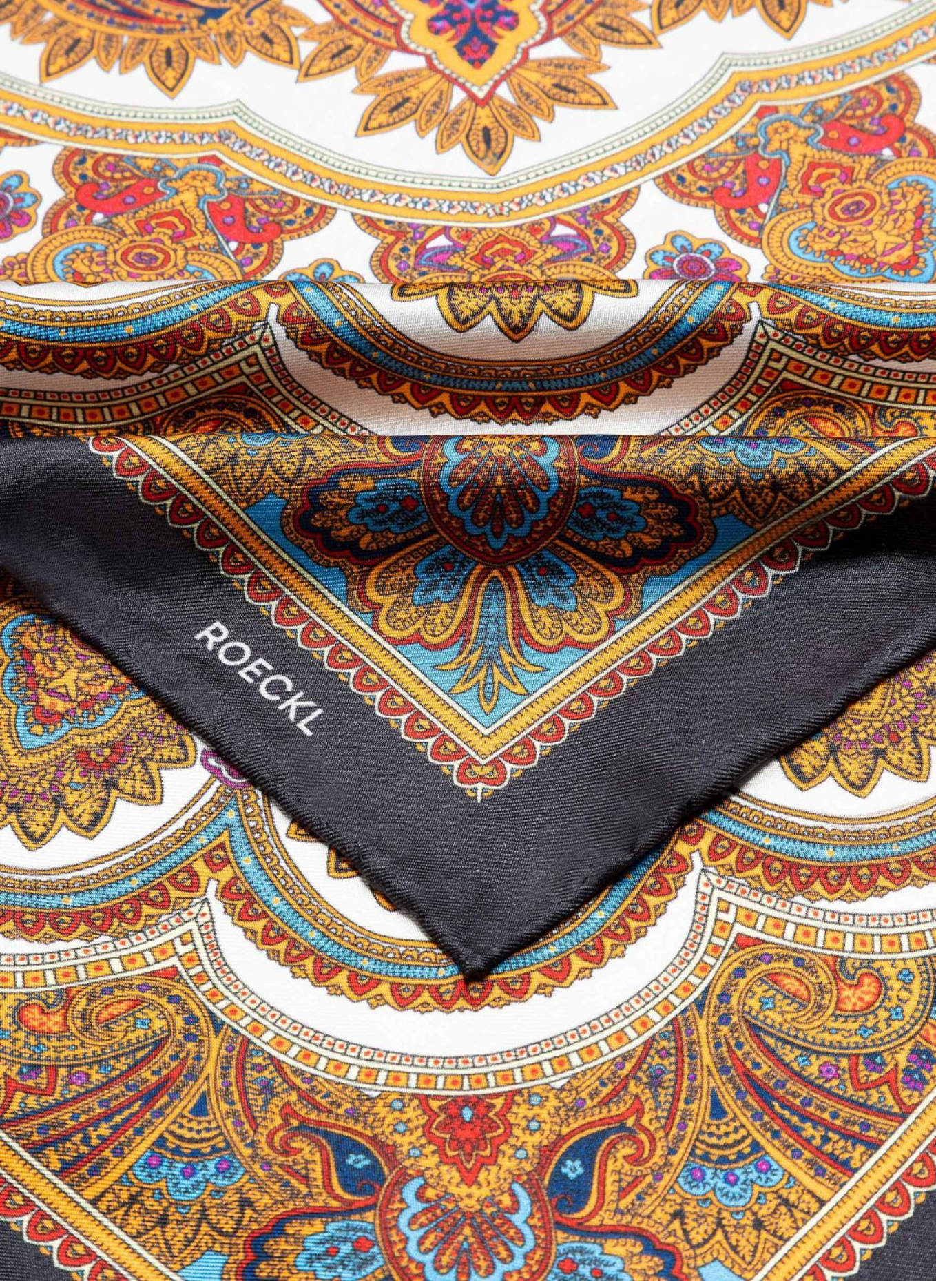 ROECKL FINE PAISLEY Scarves: BLACK