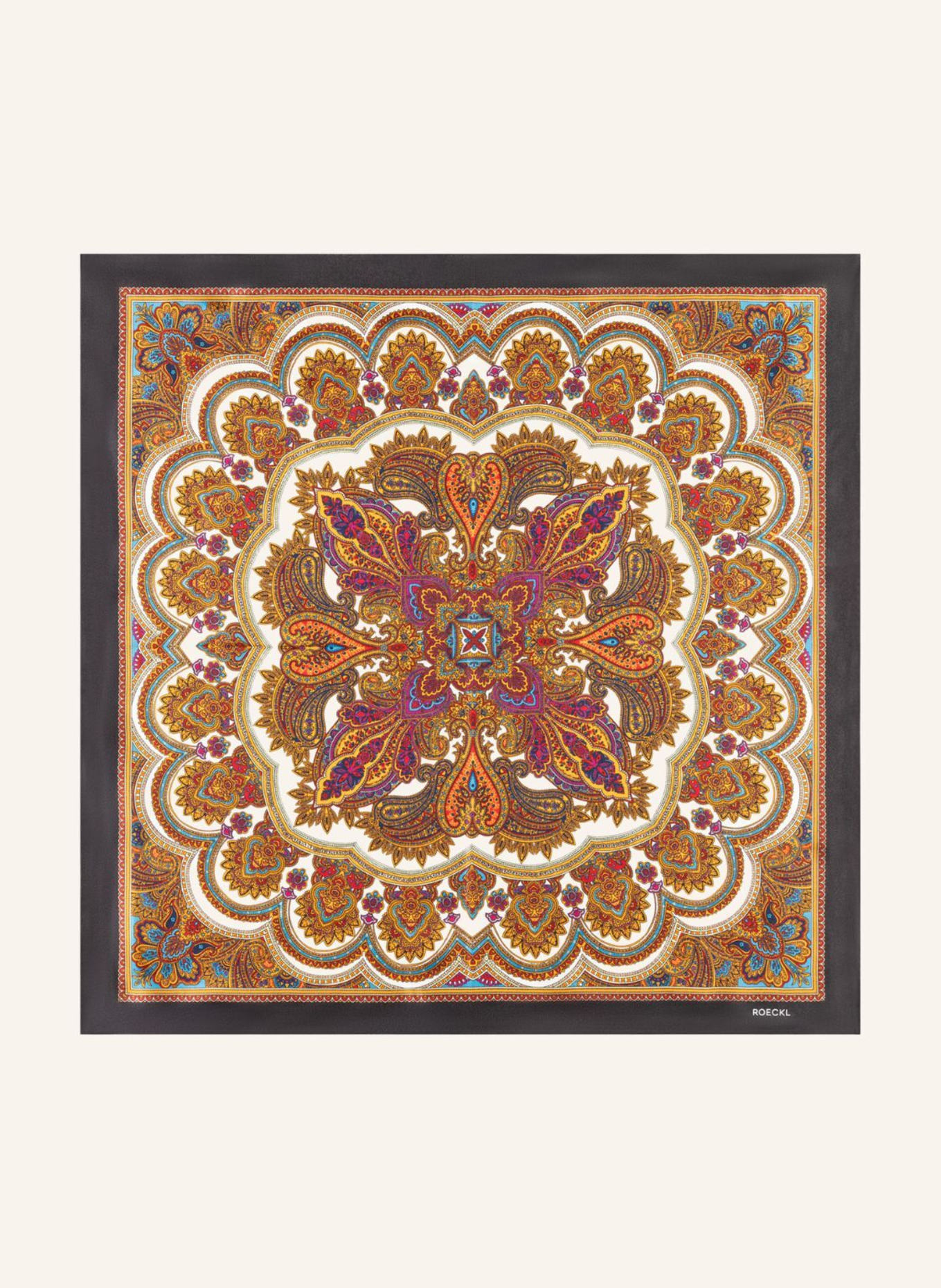 ROECKL FINE PAISLEY Scarves: BLACK