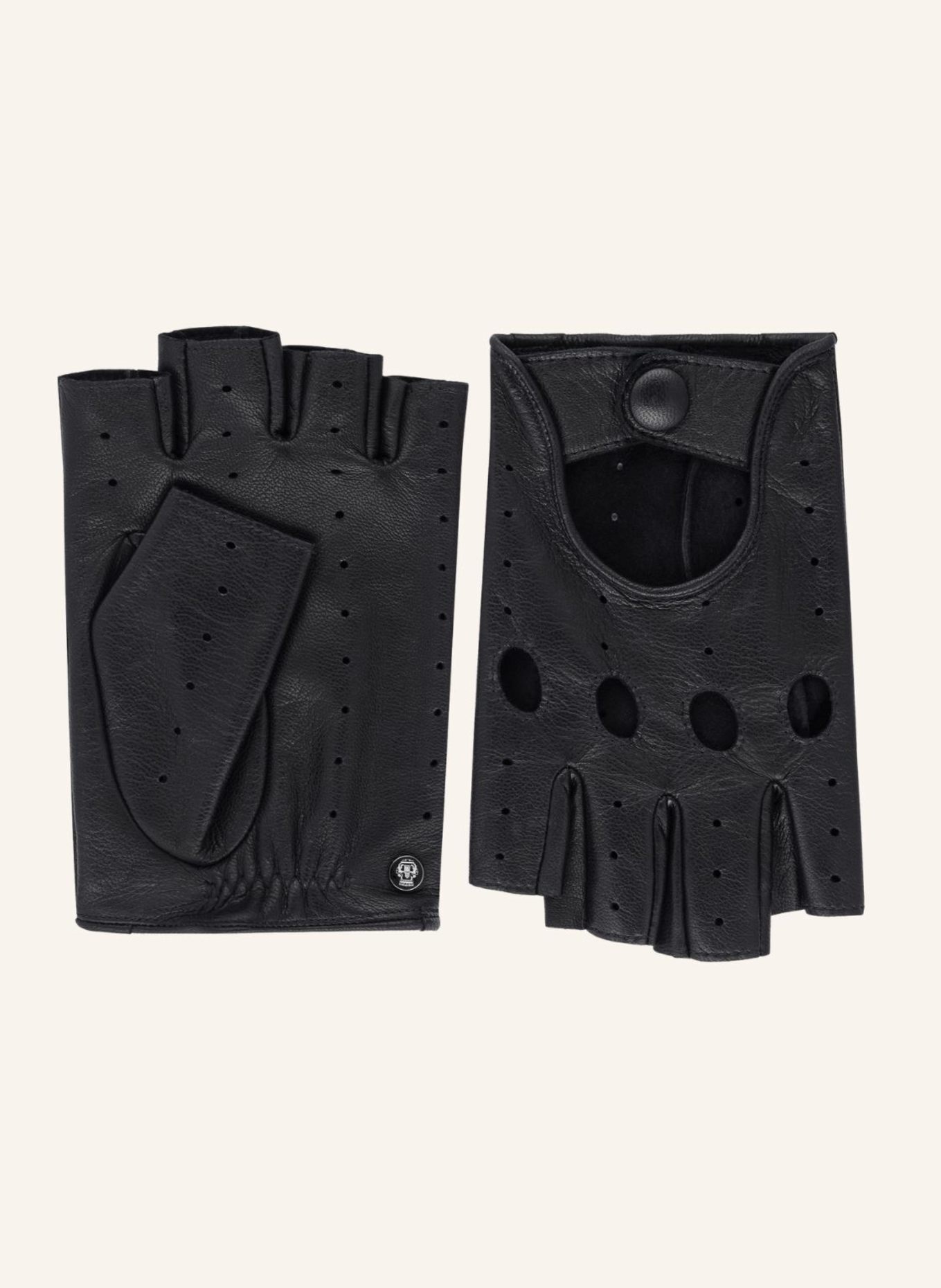 ROECKL Handschuhe PALERMO AUTOFAHRER: SCHWARZ