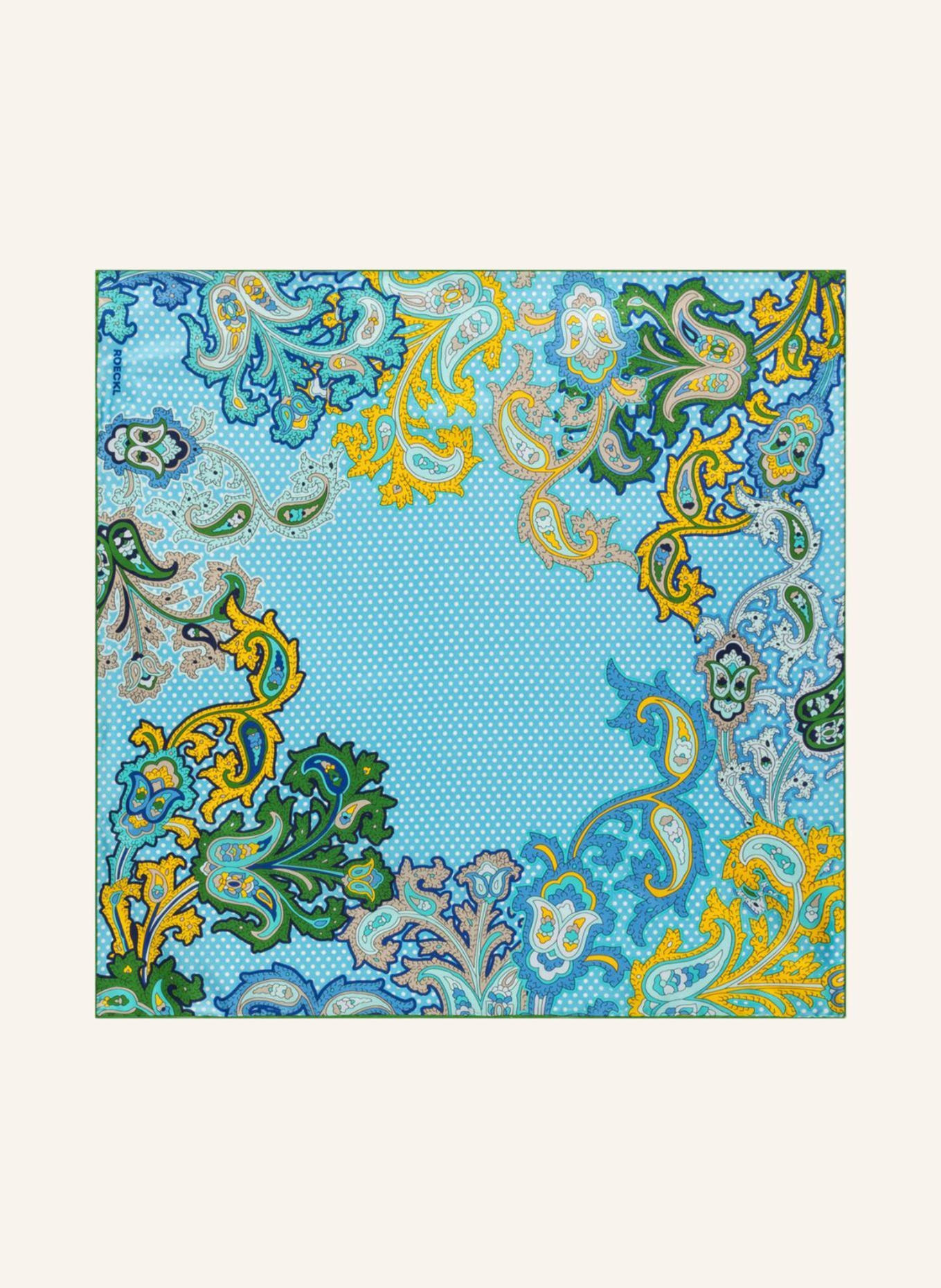 ROECKL Seidentuch PAISLEY ILLUSION: HELLBLAU