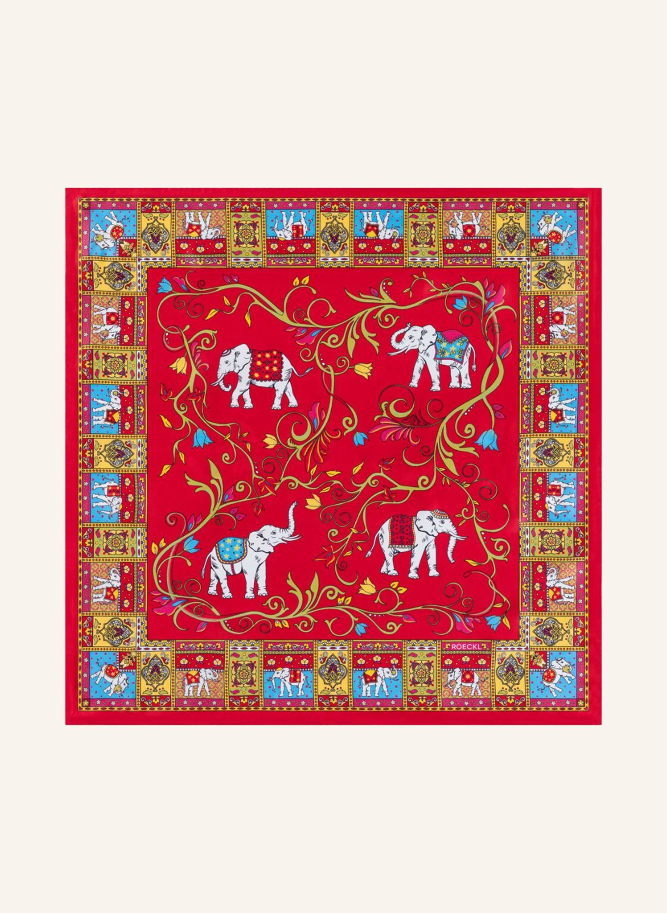ROECKL Seidentuch LUCKY ELEPHANT: ROT