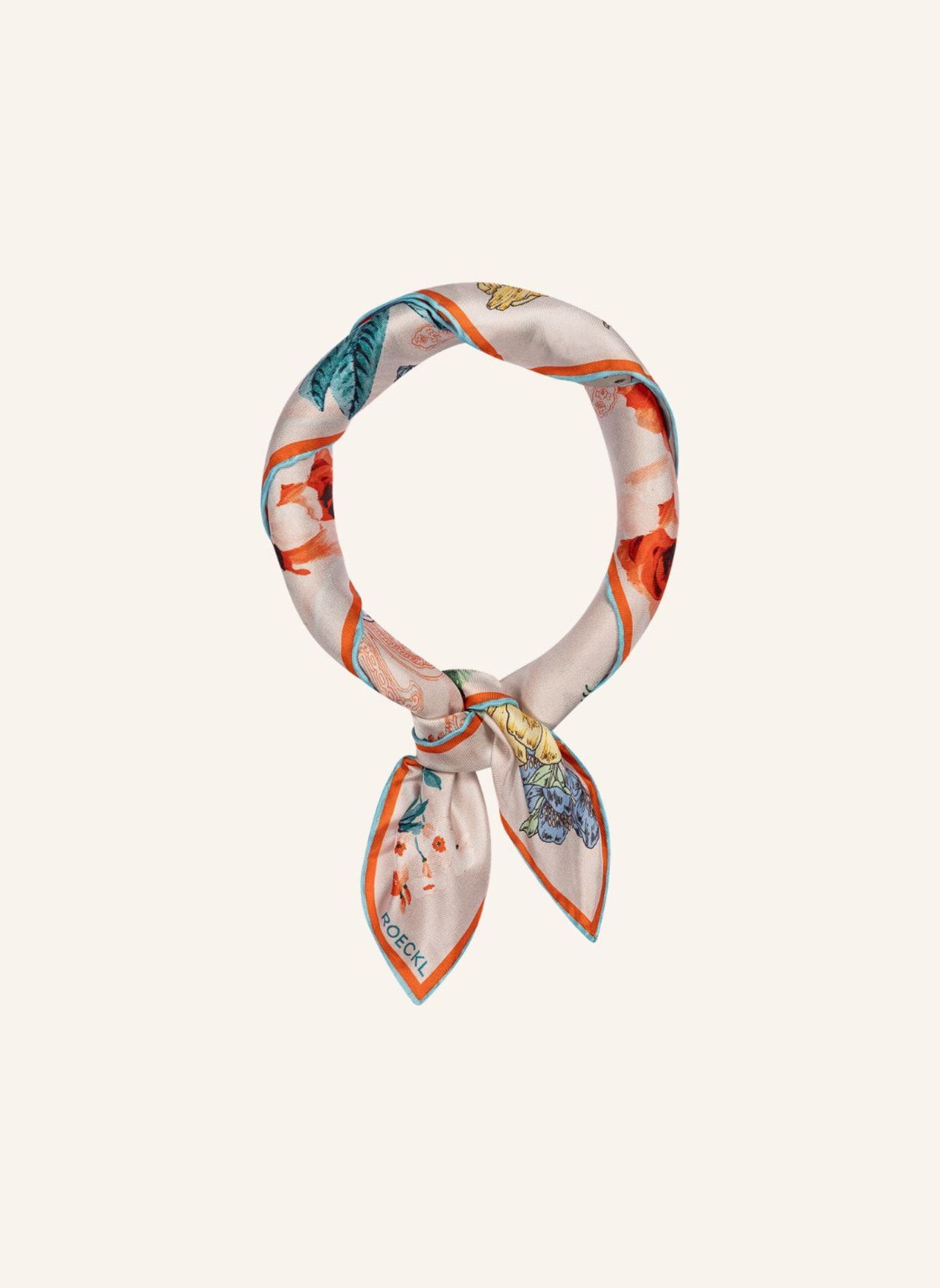 ROECKL Tücher PAISLEY & FLOWERS: ORANGE