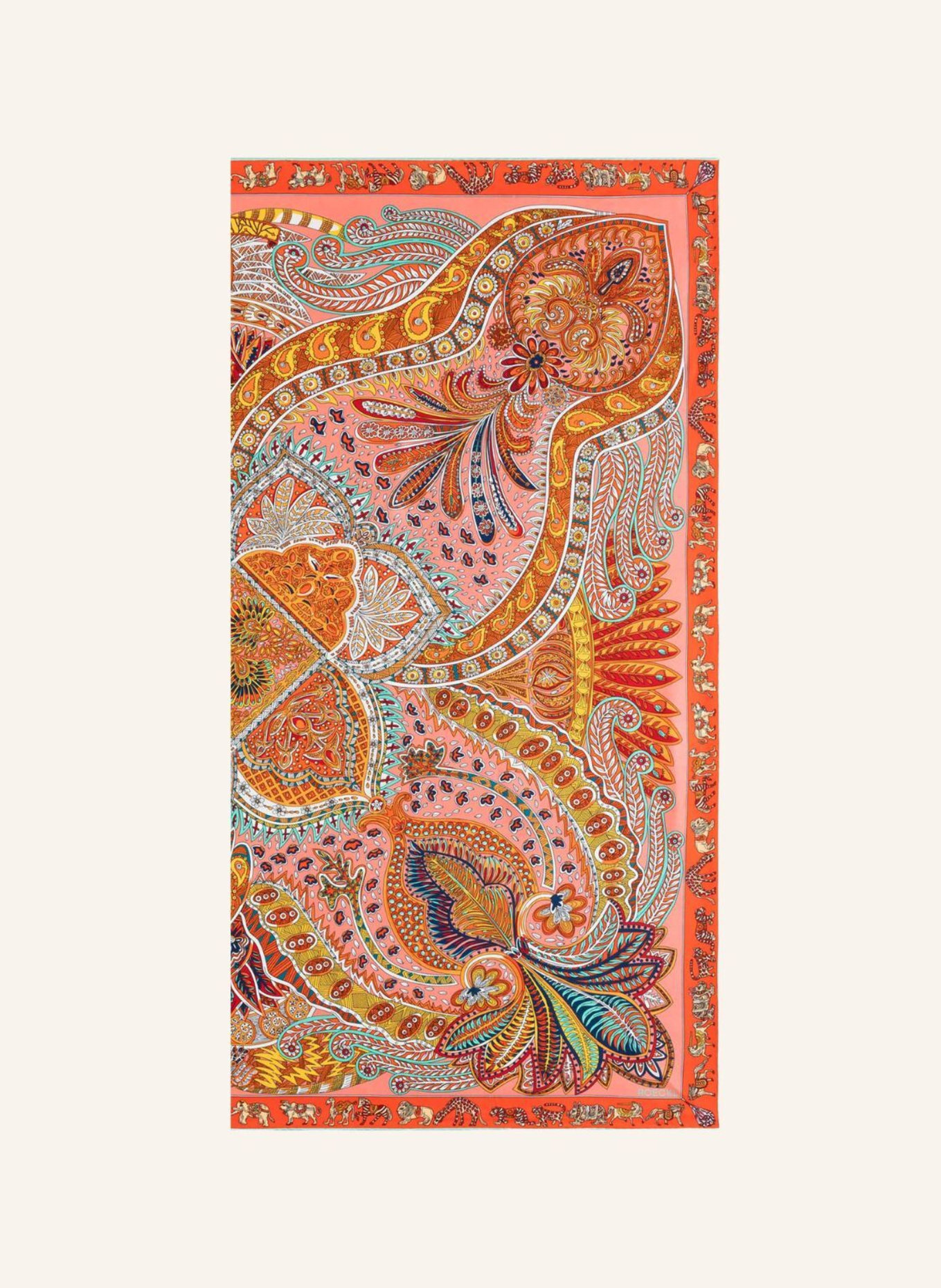 ROECKL Seidentuch VIBRANT PAISLEY: ORANGE