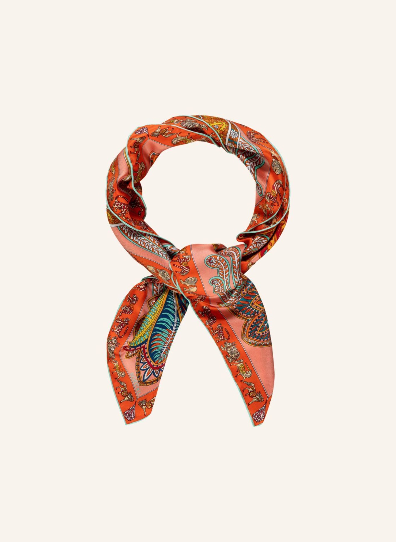 ROECKL Seidentuch VIBRANT PAISLEY: ORANGE