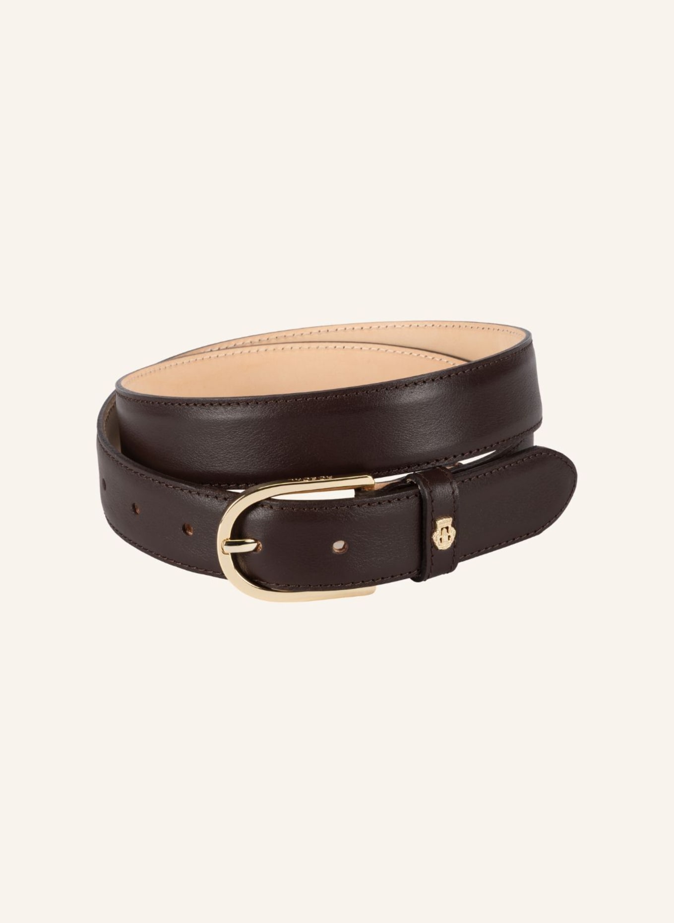ROECKL Gürtel ROMY 3 CM: DUNKELBRAUN