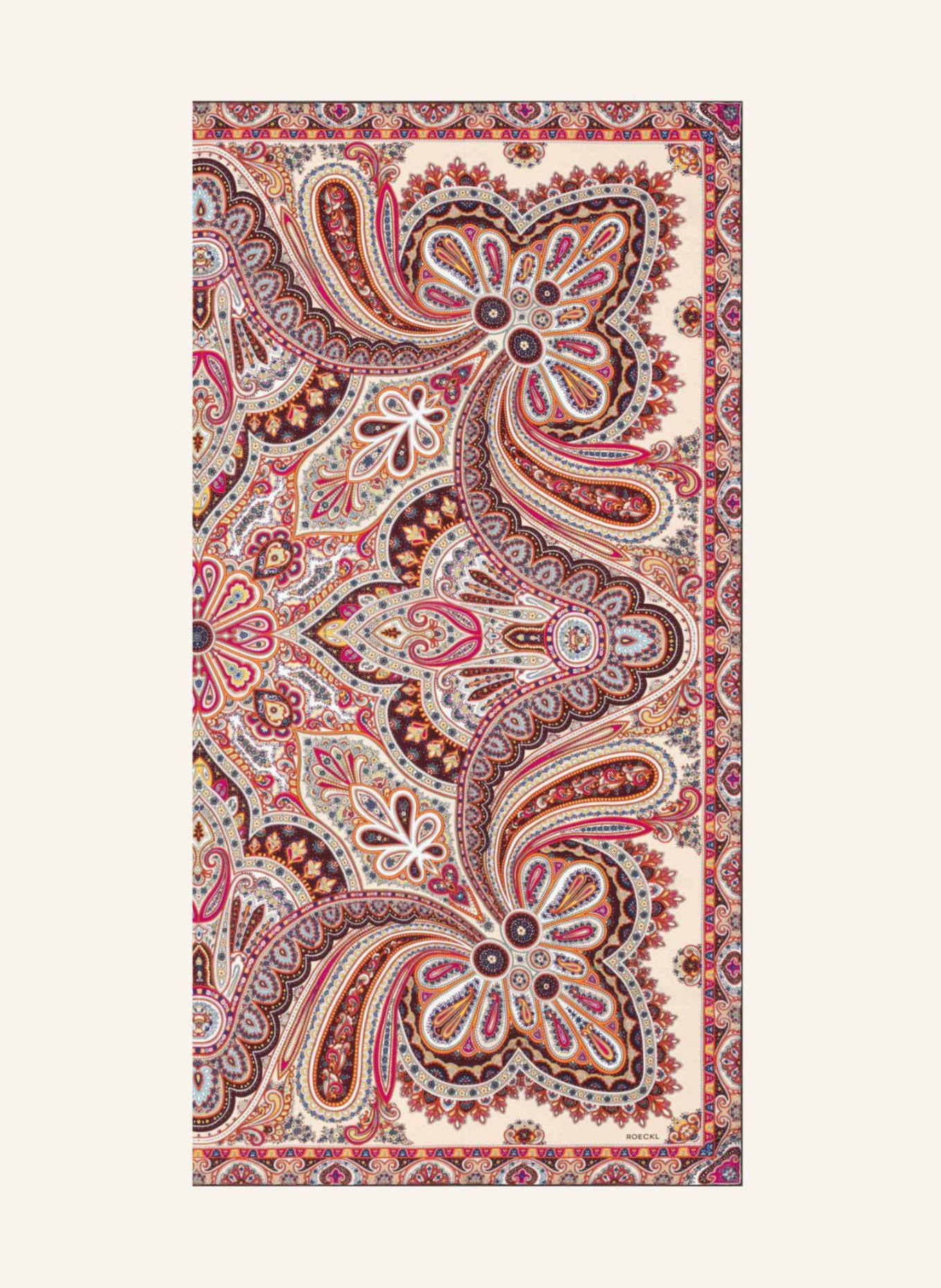 ROECKL Tücher AESTHETIC PAISLEY: BEIGE/ ROT
