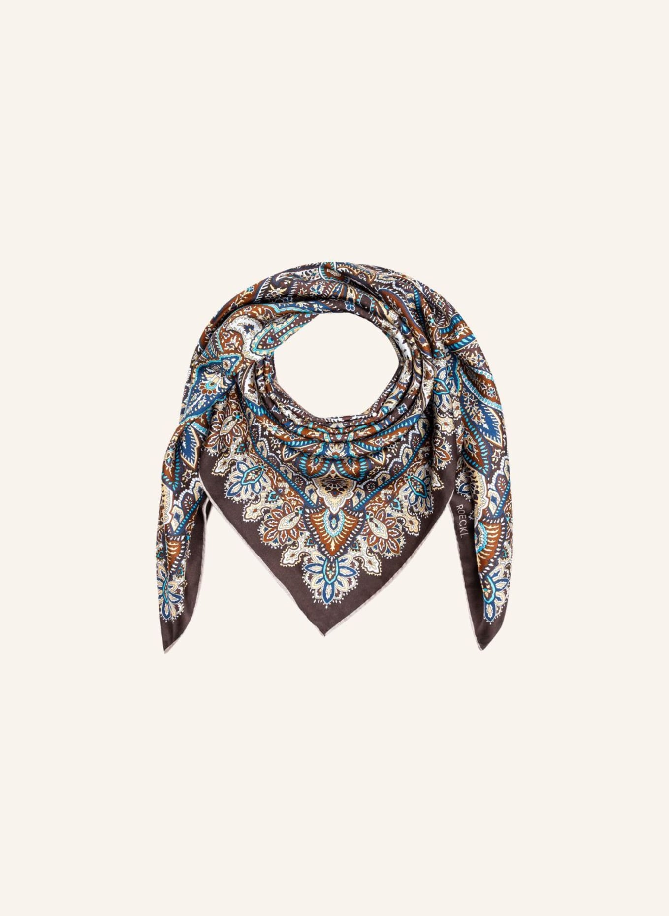 ROECKL Tücher FLOURISHING PAISLEY: BRAUN