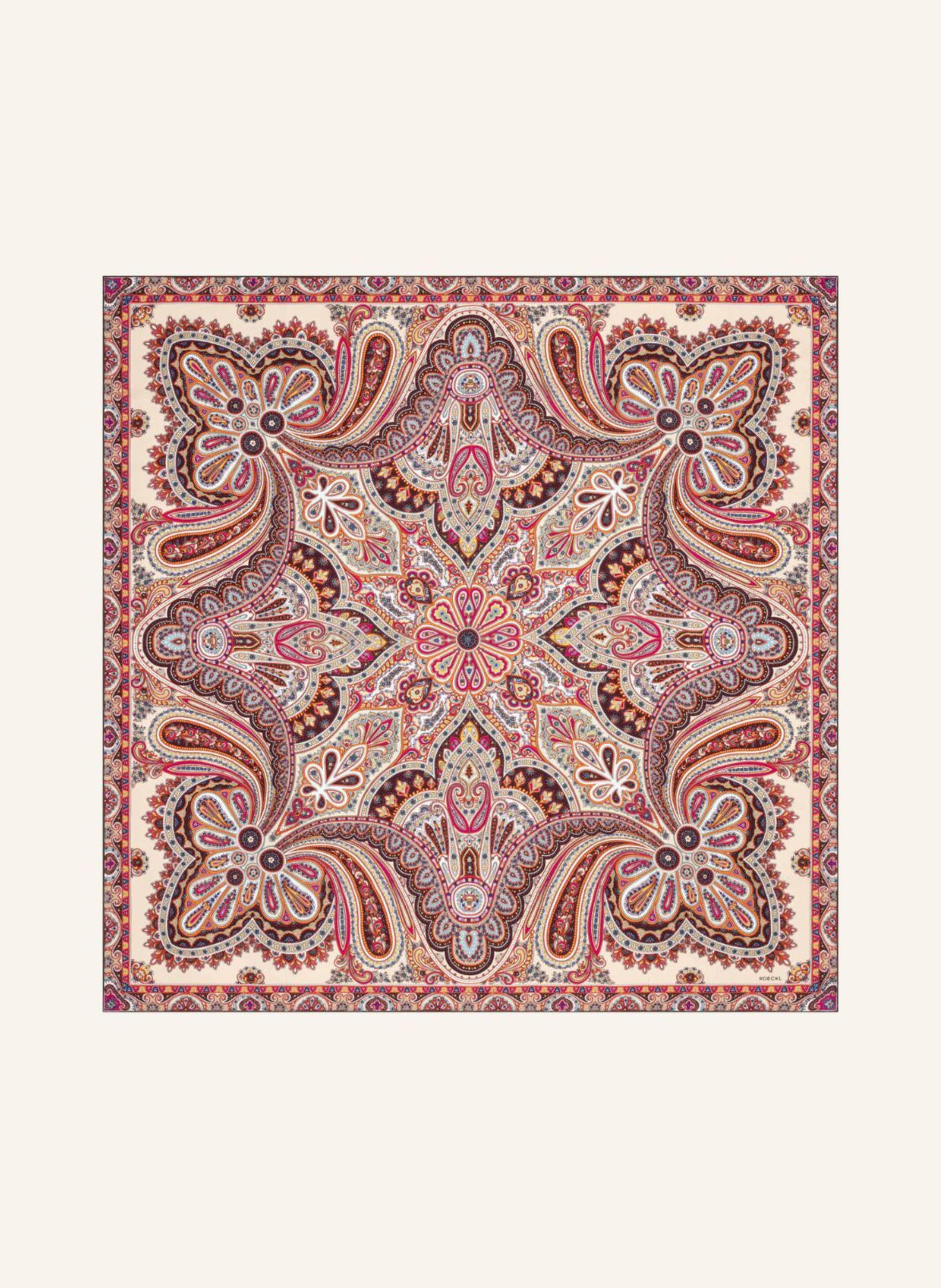 ROECKL Tücher AESTHETIC PAISLEY: BEIGE/ ROT