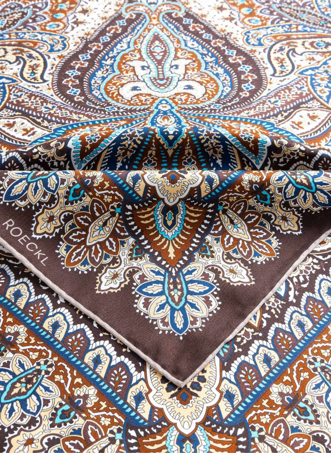 ROECKL Tücher FLOURISHING PAISLEY: BRAUN