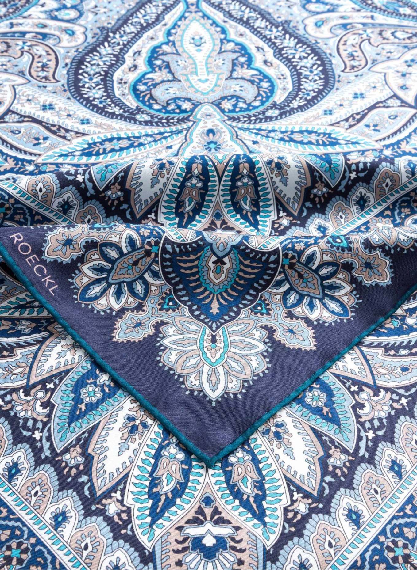 ROECKL Tücher FLOURISHING PAISLEY: DUNKELGRÜN