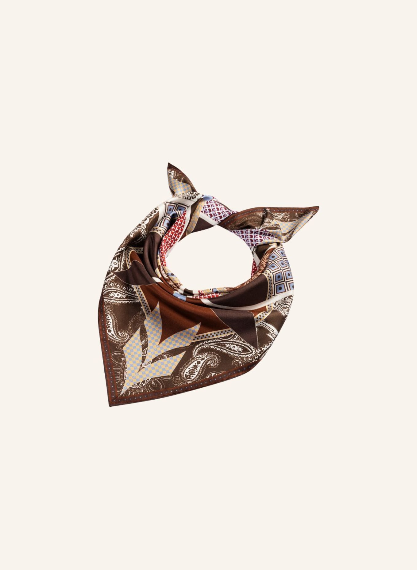 ROECKL Tücher FLOWER MANDALA: BRAUN