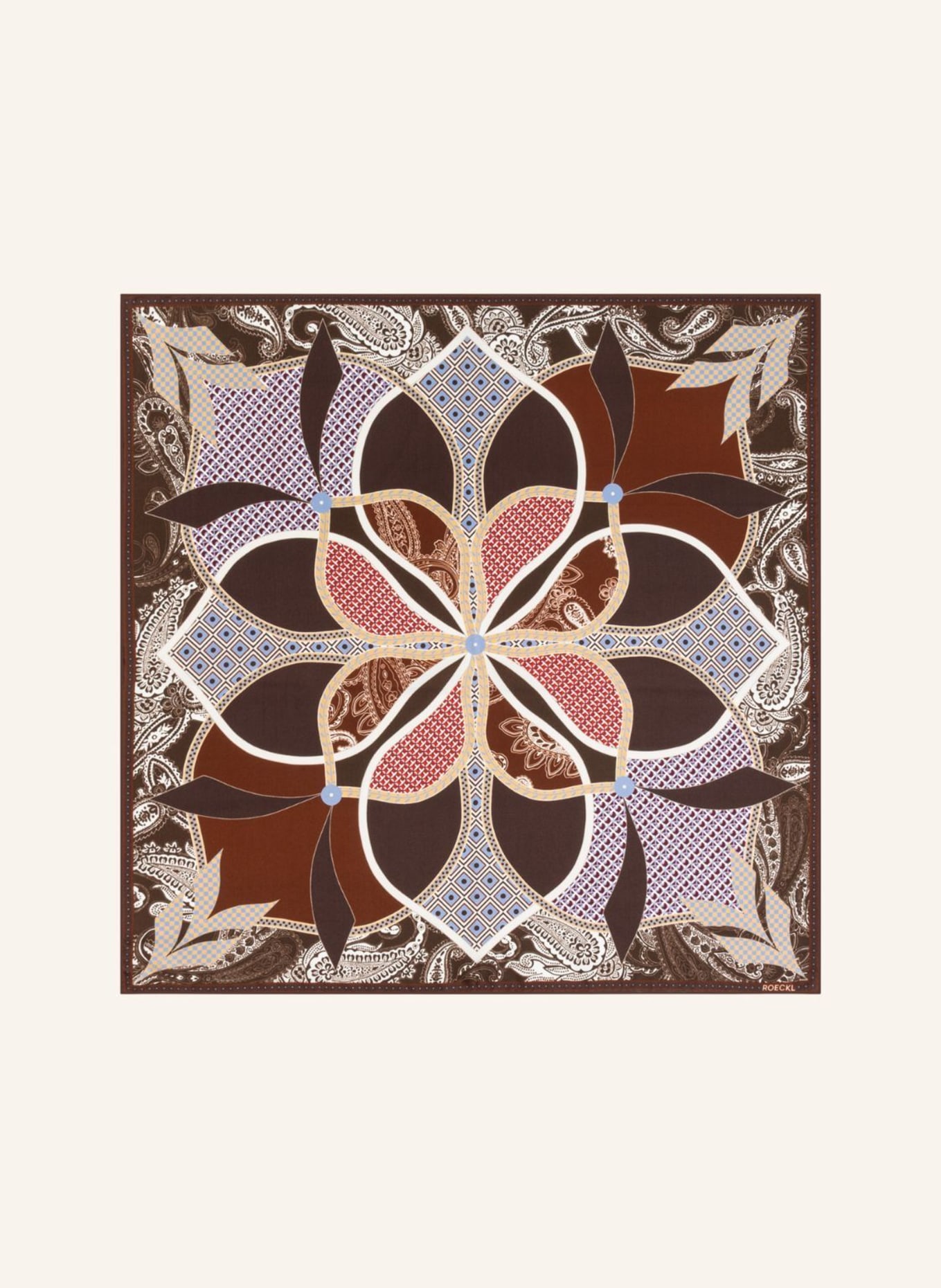ROECKL Tücher FLOWER MANDALA: BRAUN