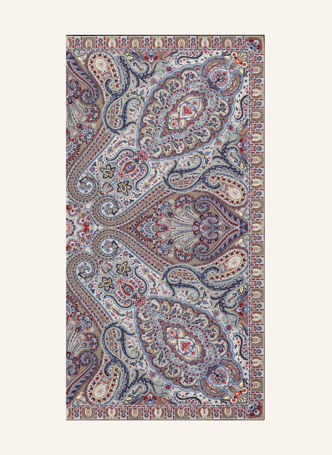 ROECKL Tücher PAISLEY GLOW: BLAUGRAU
