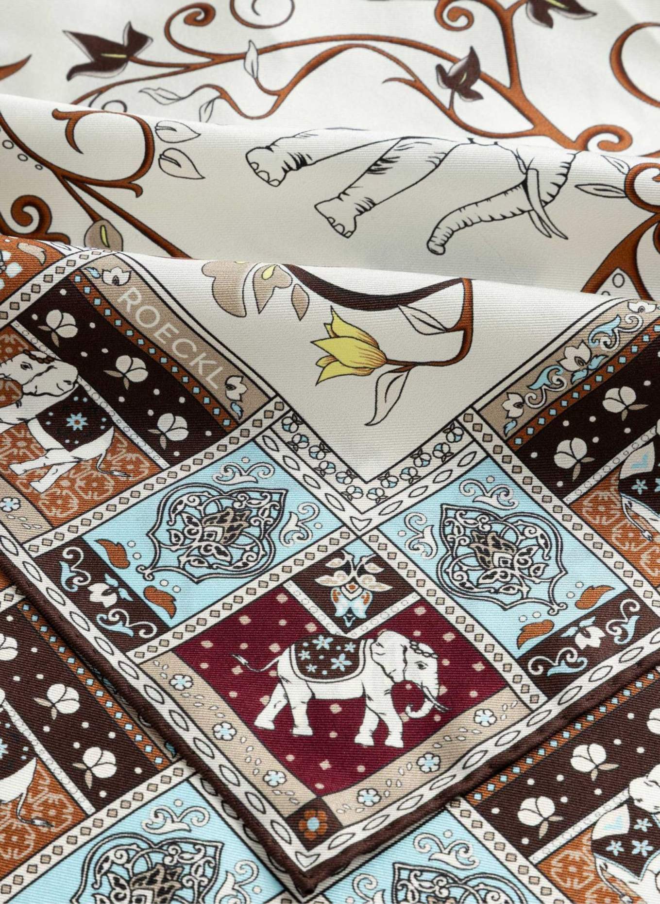 ROECKL Tücher LUCKY ELEPHANT: CREME/ BEIGE