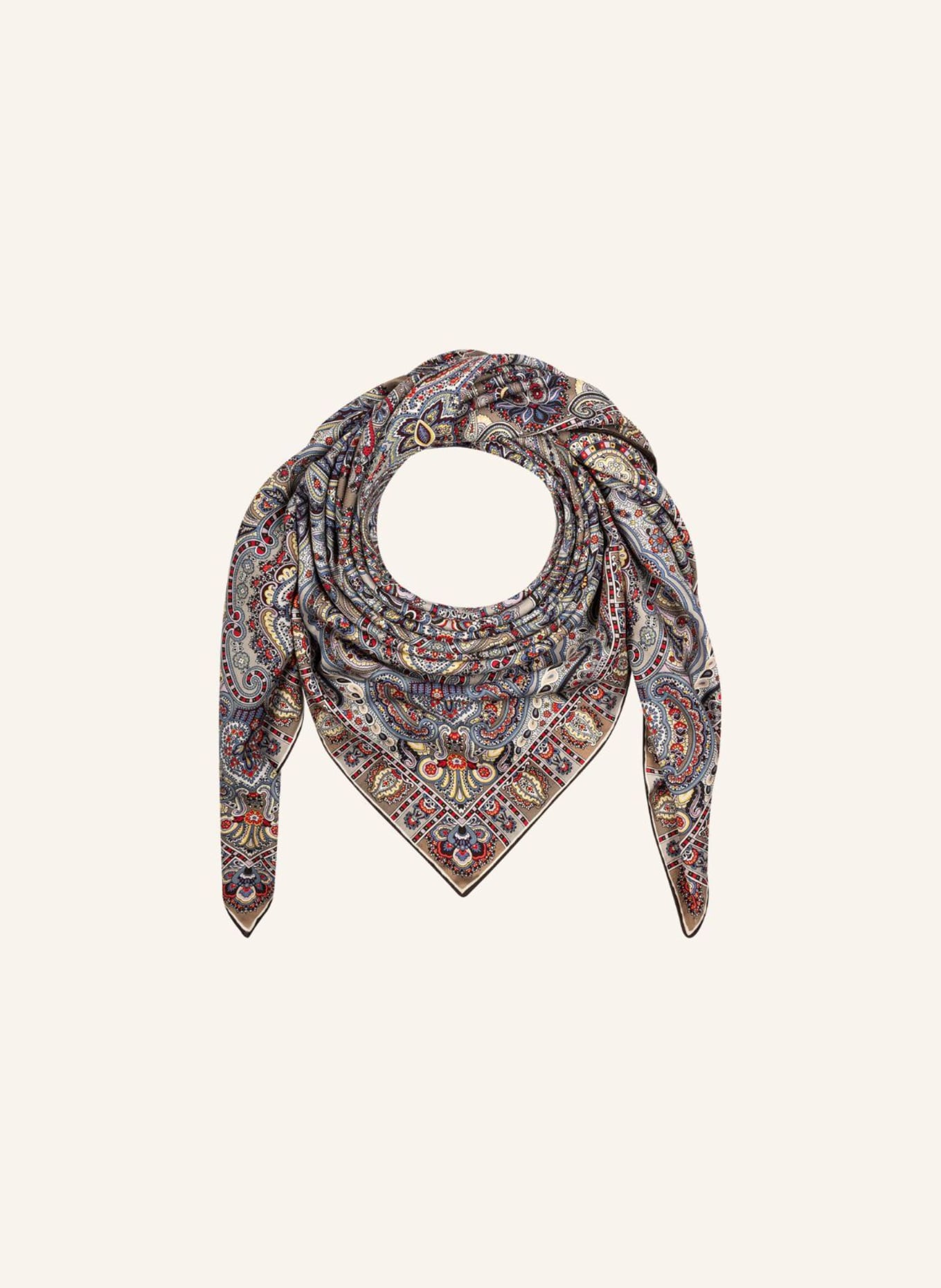 ROECKL Tücher PAISLEY GLOW: BLAUGRAU