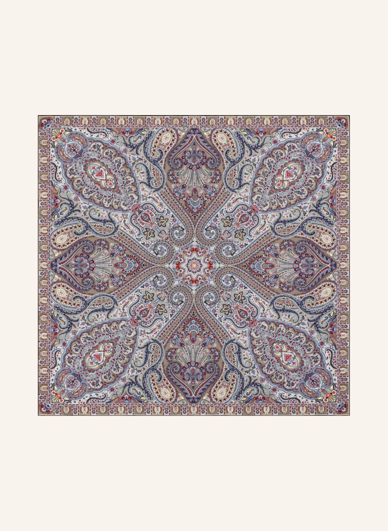 ROECKL Tücher PAISLEY GLOW: BLAUGRAU