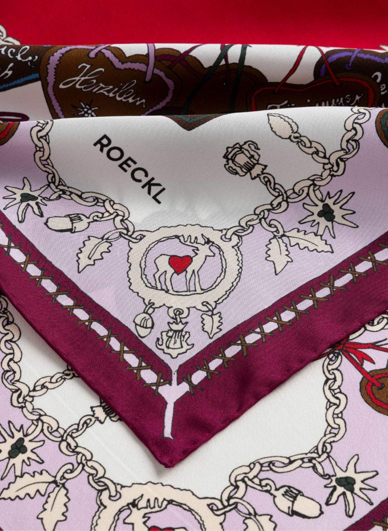 ROECKL Tücher ANNI: LILA/ DUNKELLILA/ ROSA