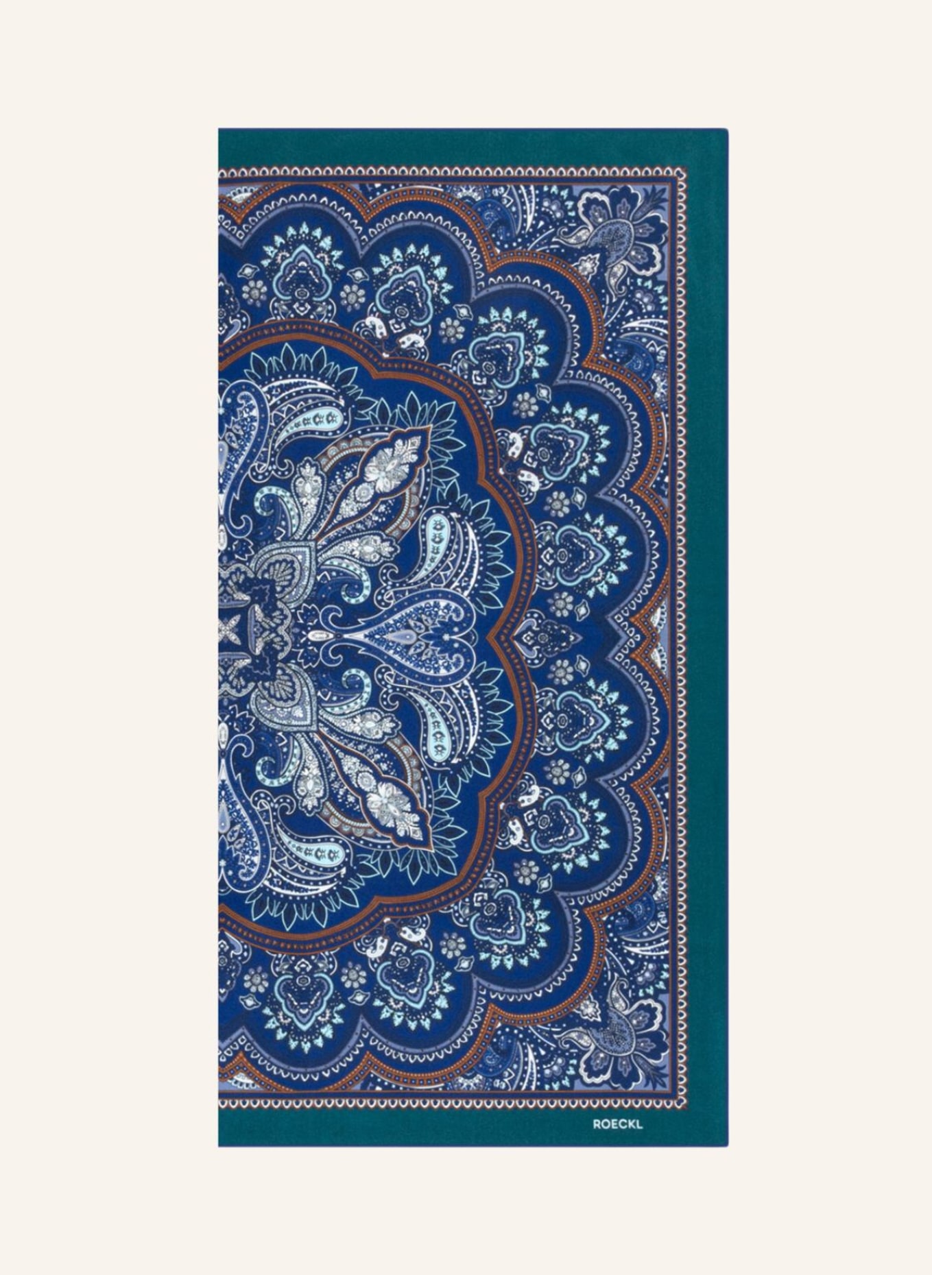 ROECKL Tücher FINE PAISLEY: BLAU