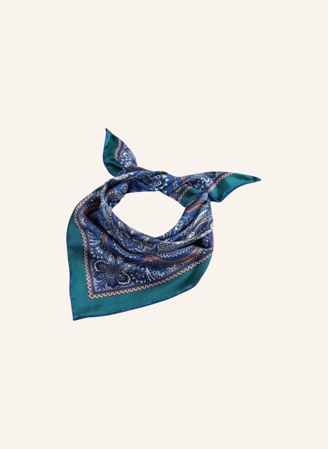 ROECKL Tücher FINE PAISLEY: BLAU