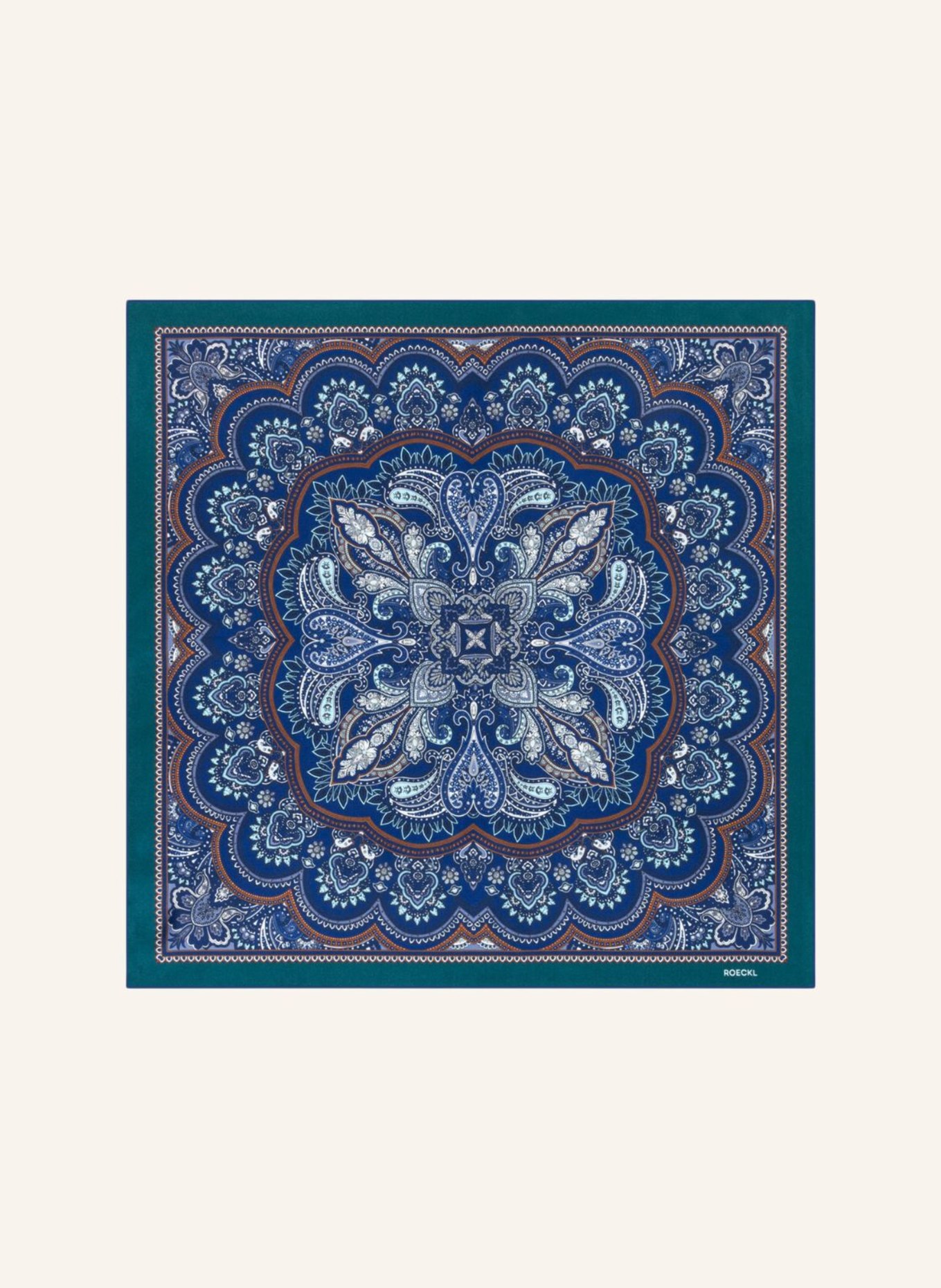 ROECKL Tücher FINE PAISLEY: BLAU