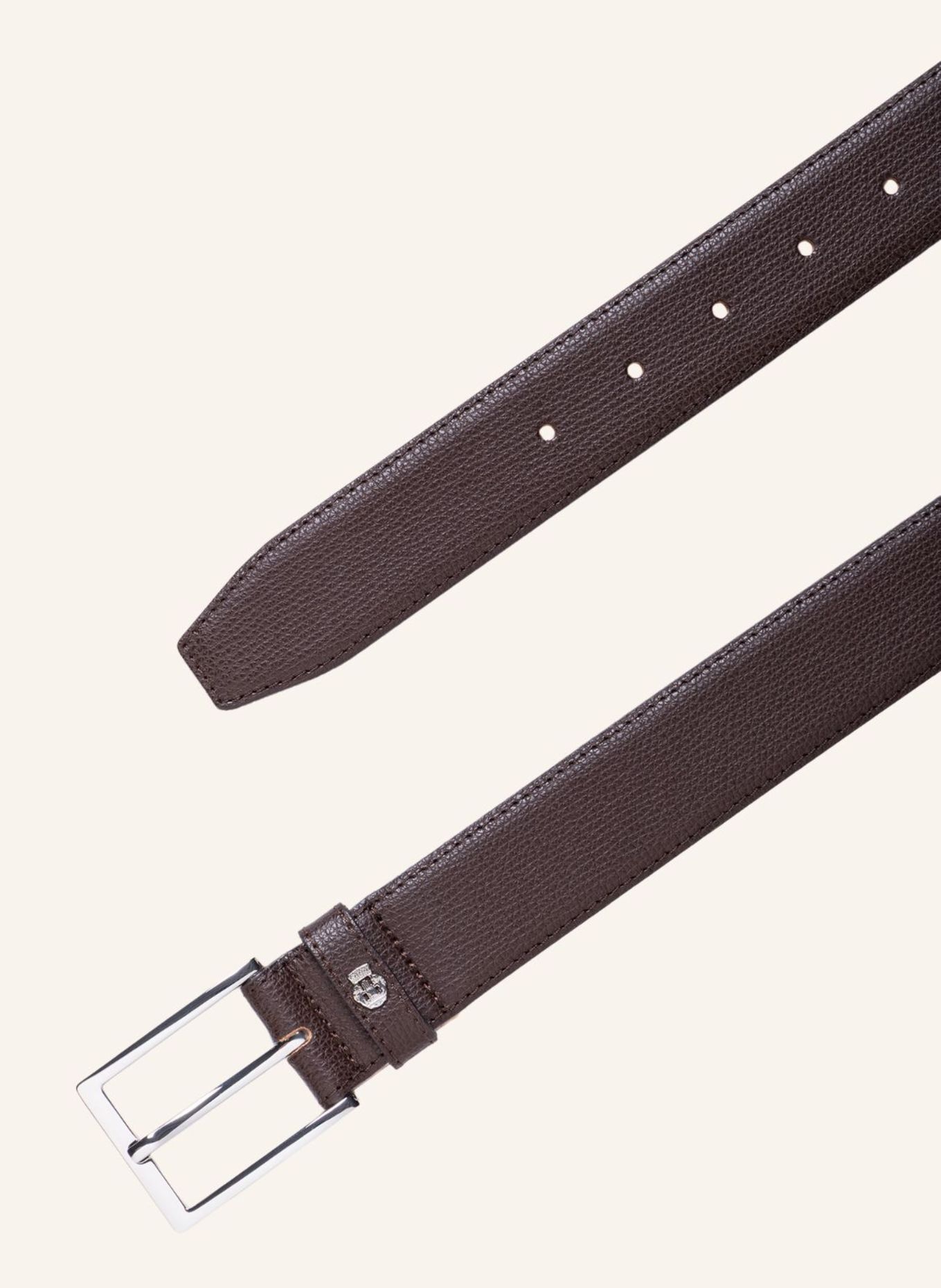ROECKL Ledergürtel LIAM 3,5 CM: DUNKELBRAUN
