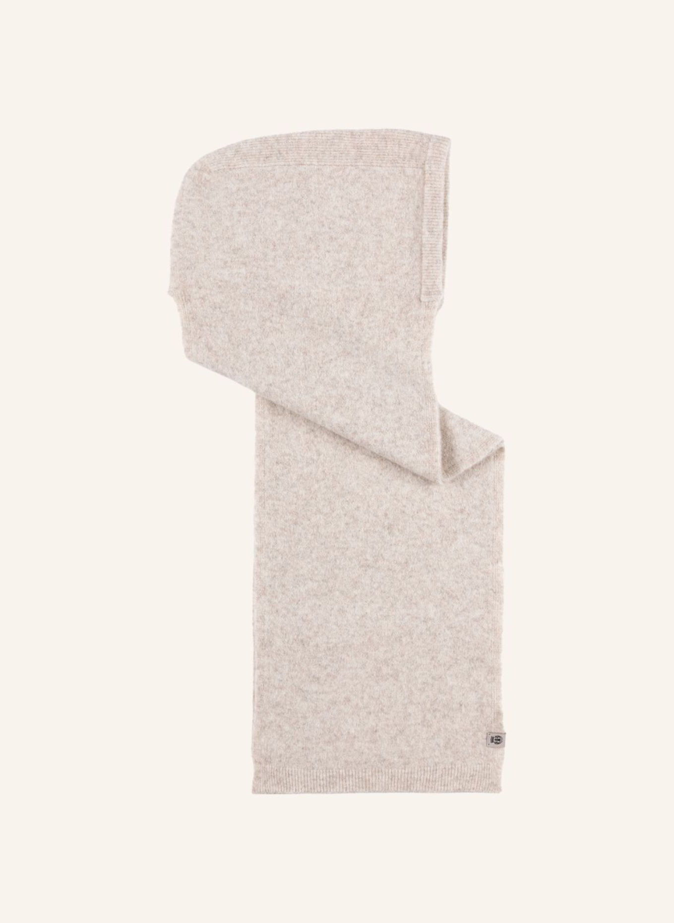 ROECKL Gebreide sjaal van yak en alpaca SOFT CLOUD SJAAL MET CAPUCHON: CRÈME