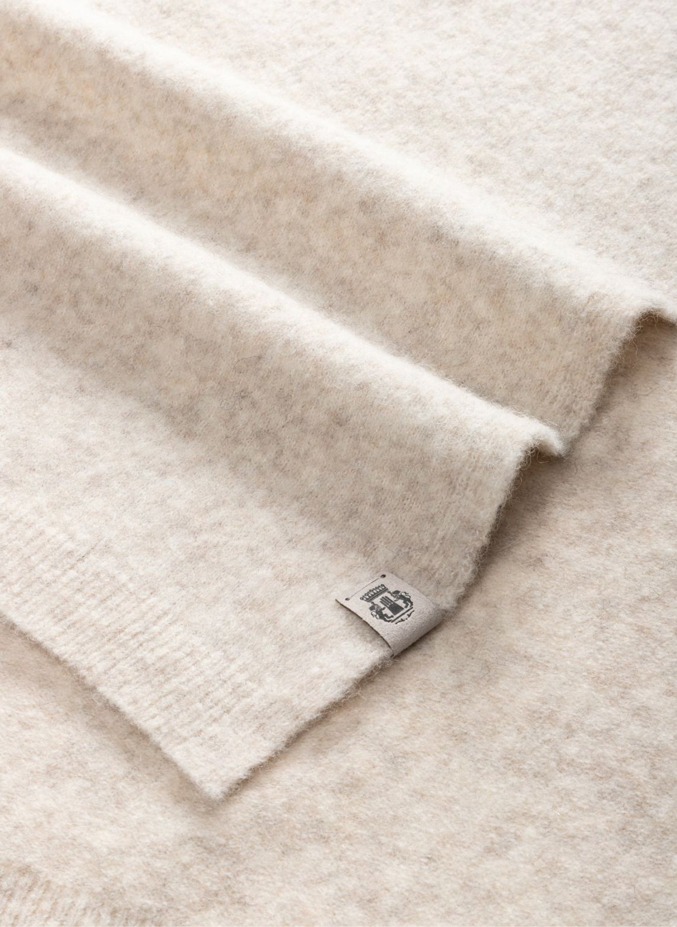 ROECKL Gebreide sjaal van yak en alpaca SOFT CLOUD SJAAL MET CAPUCHON: CRÈME
