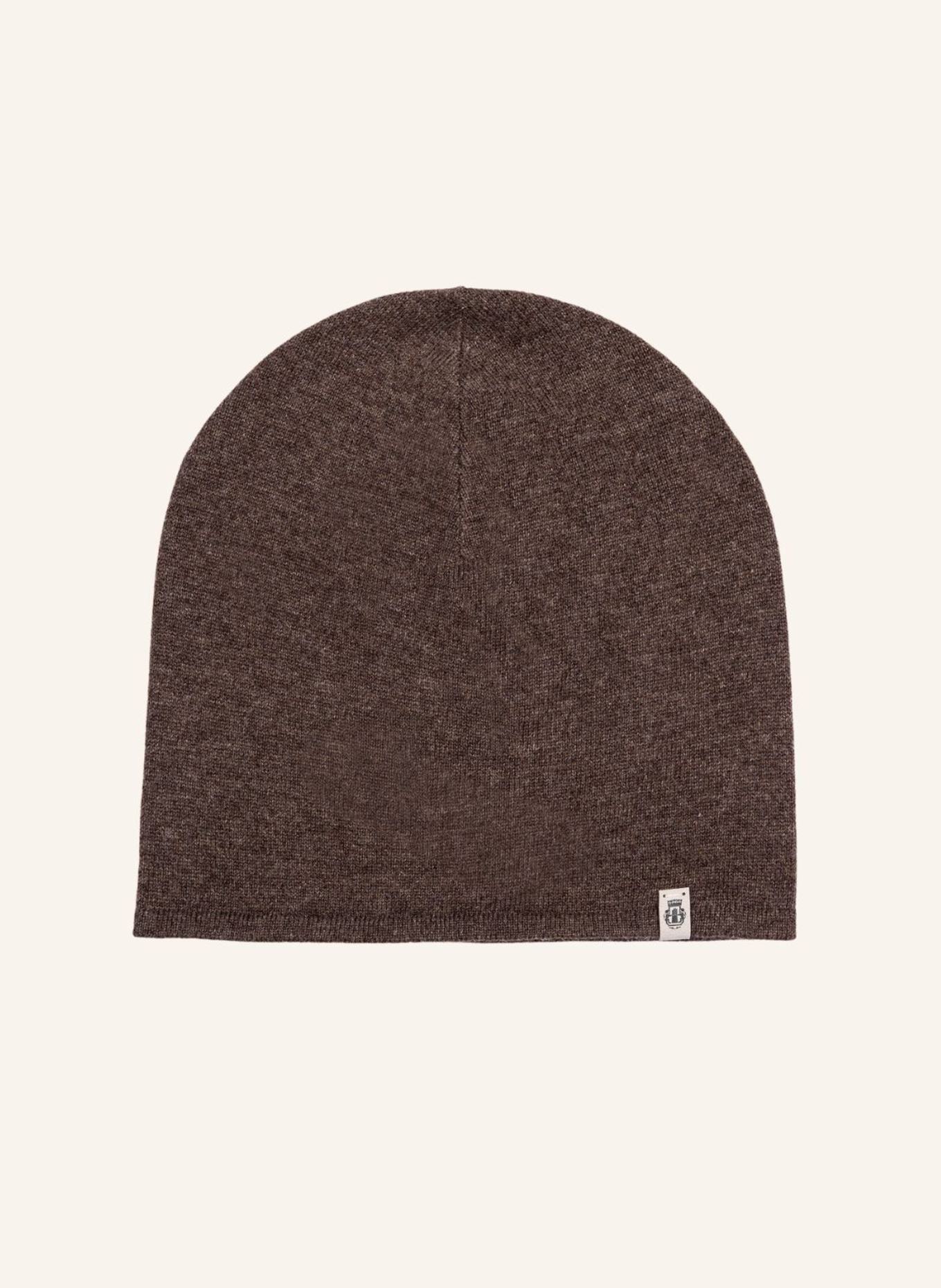 ROECKL Kaschmir Beanie BUSINESS CASHMERE: BRAUN/ DUNKELBRAUN