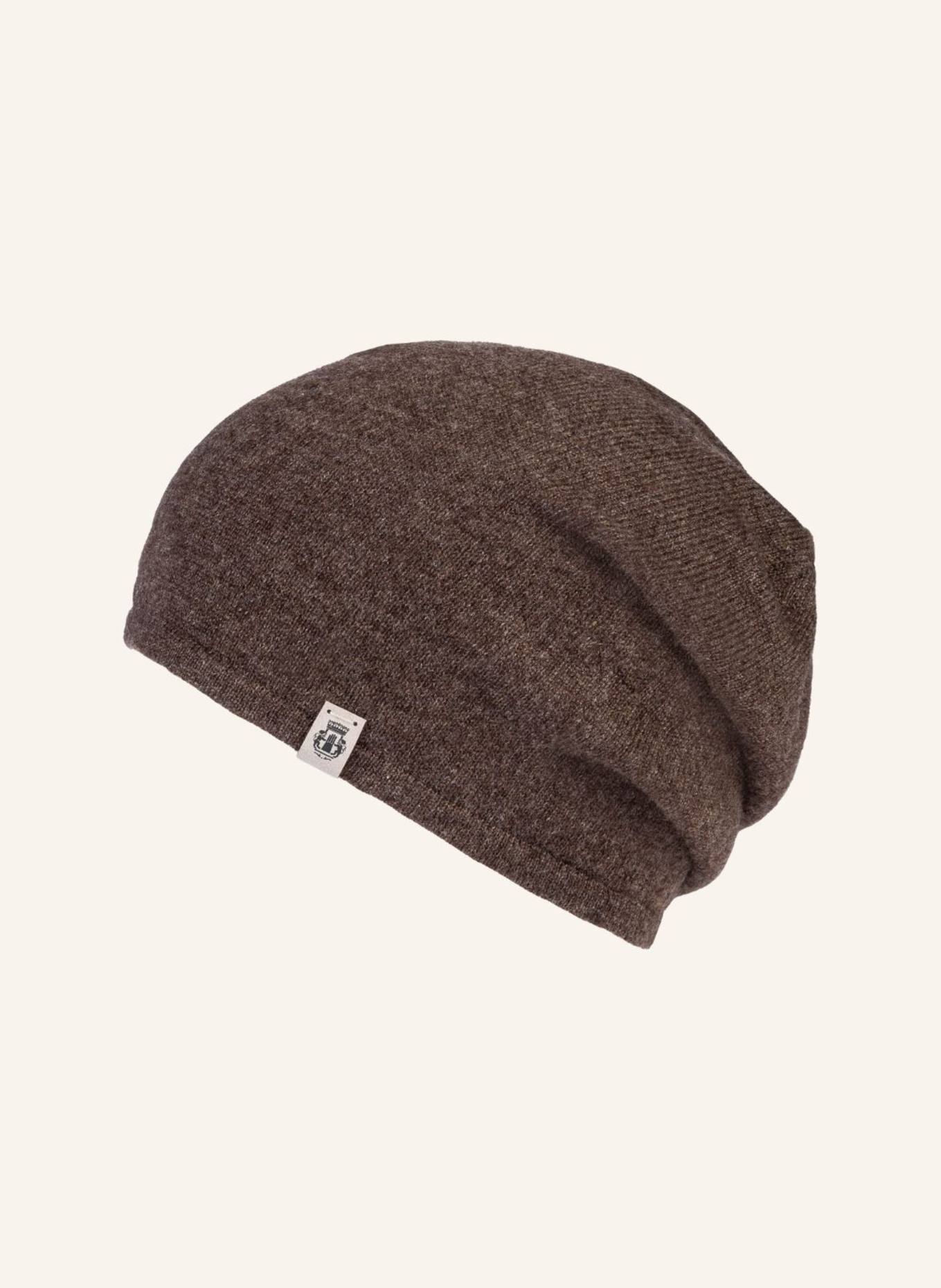 ROECKL Kaschmir Beanie BUSINESS CASHMERE: BRAUN/ DUNKELBRAUN