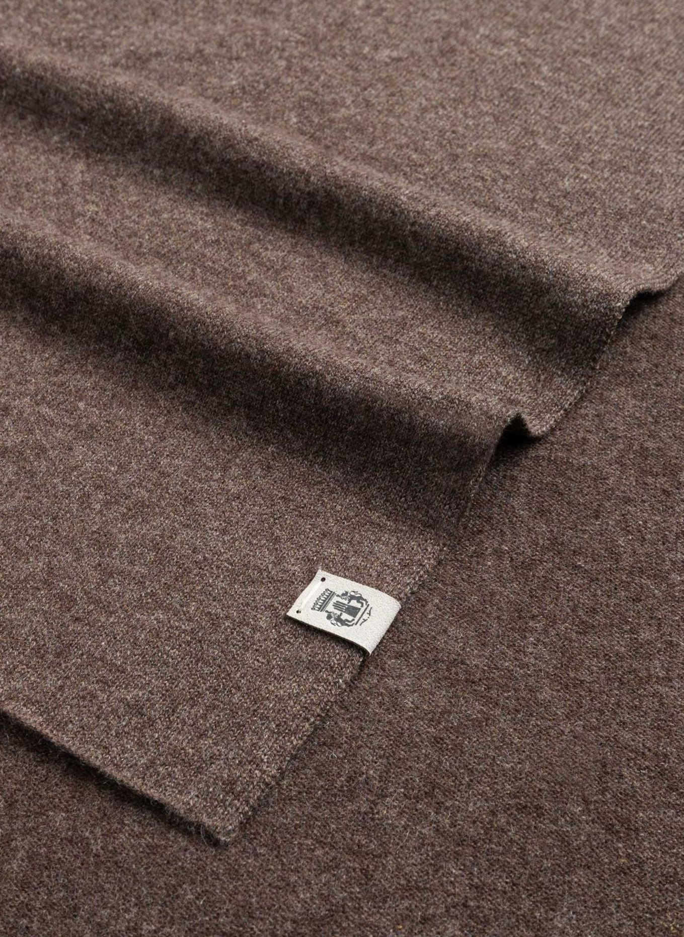 ROECKL Cashmere Scarf BUSINESS CASHMERE: DARK BROWN