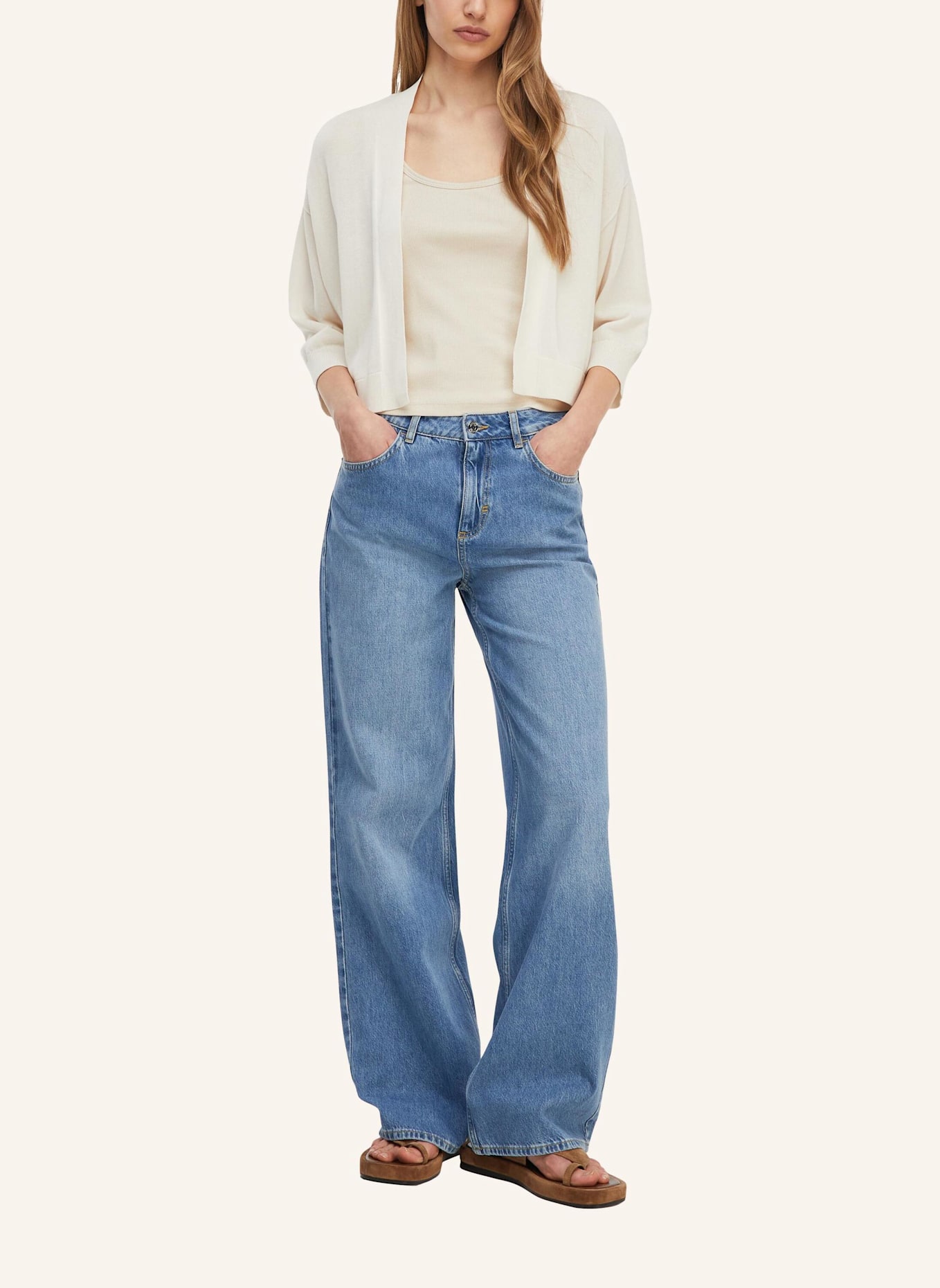 comma Strickjacke: WEISS