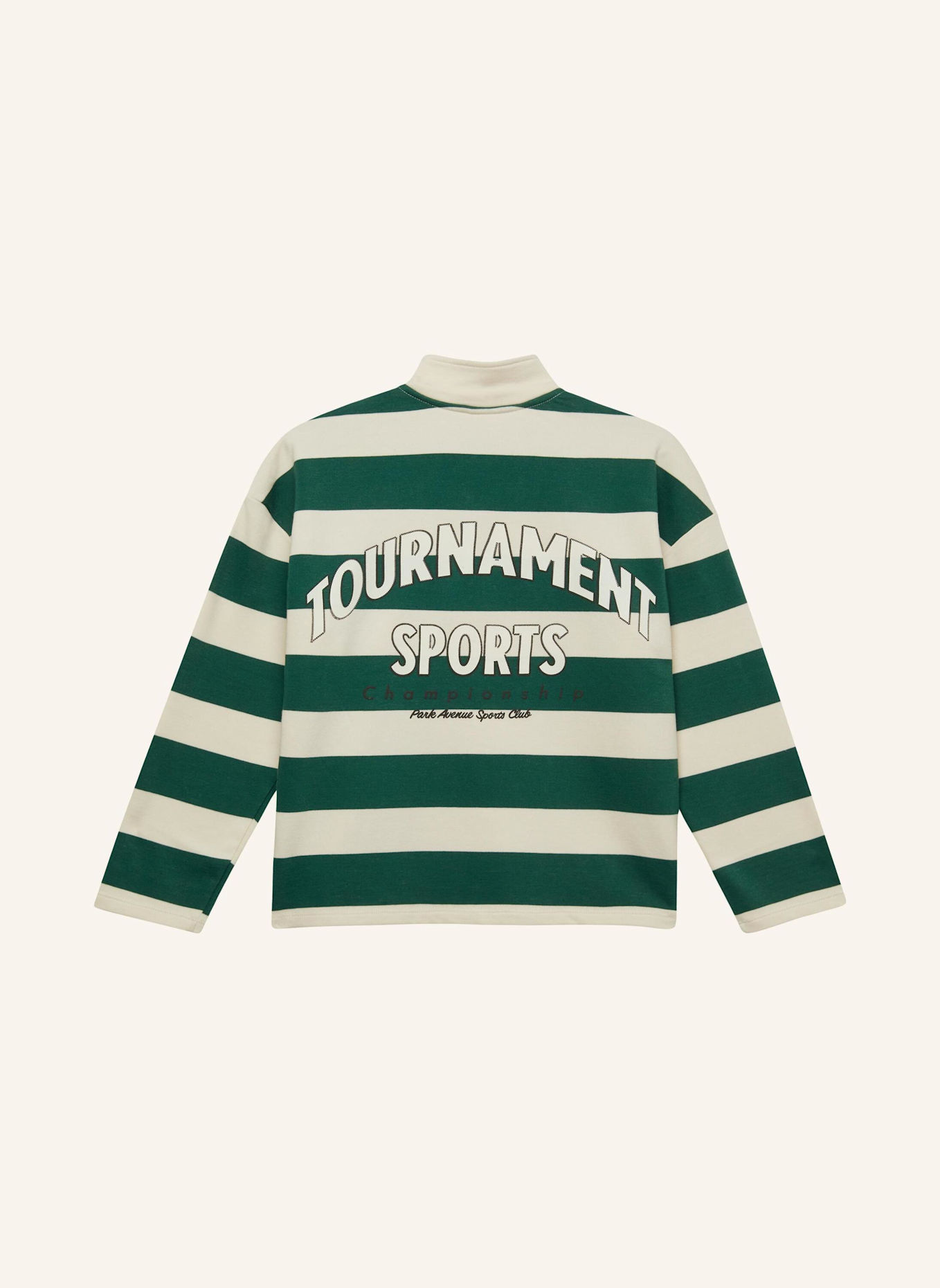 s.Oliver Sweatshirt: CREME/ GRÜN