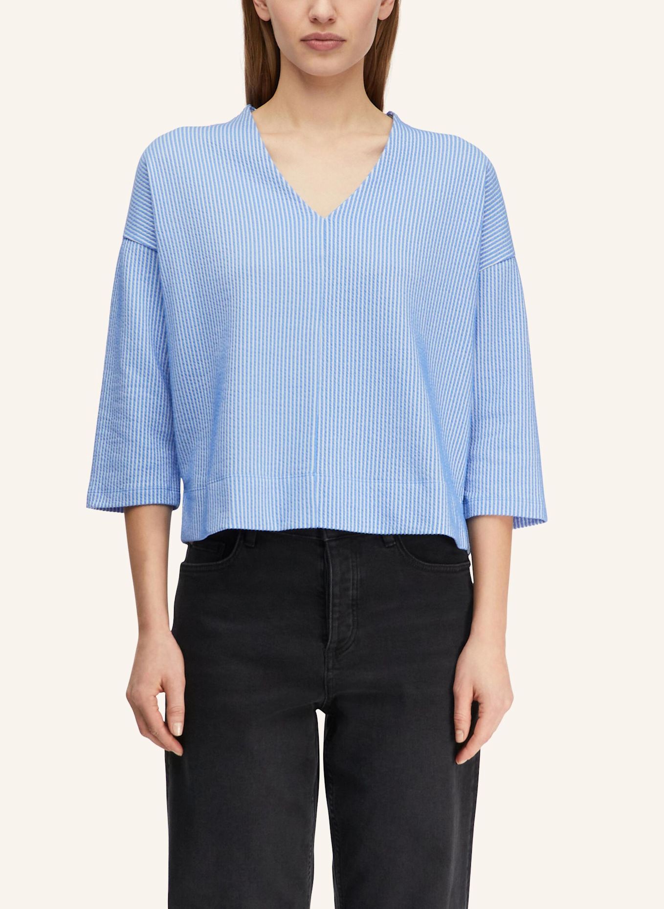 comma Sweatshirt: BLAU