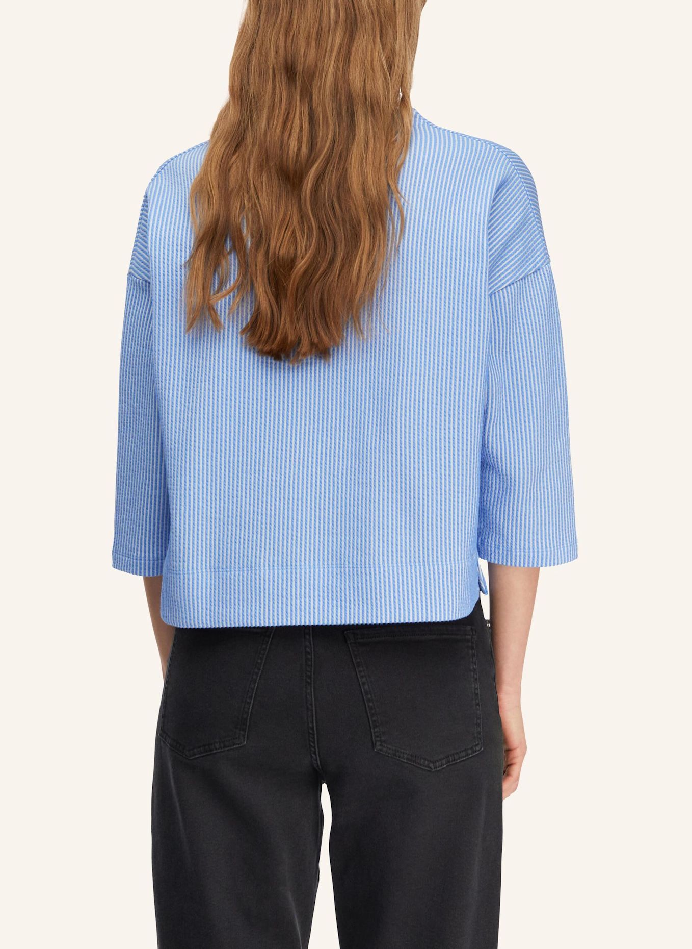 comma Sweatshirt: BLAU