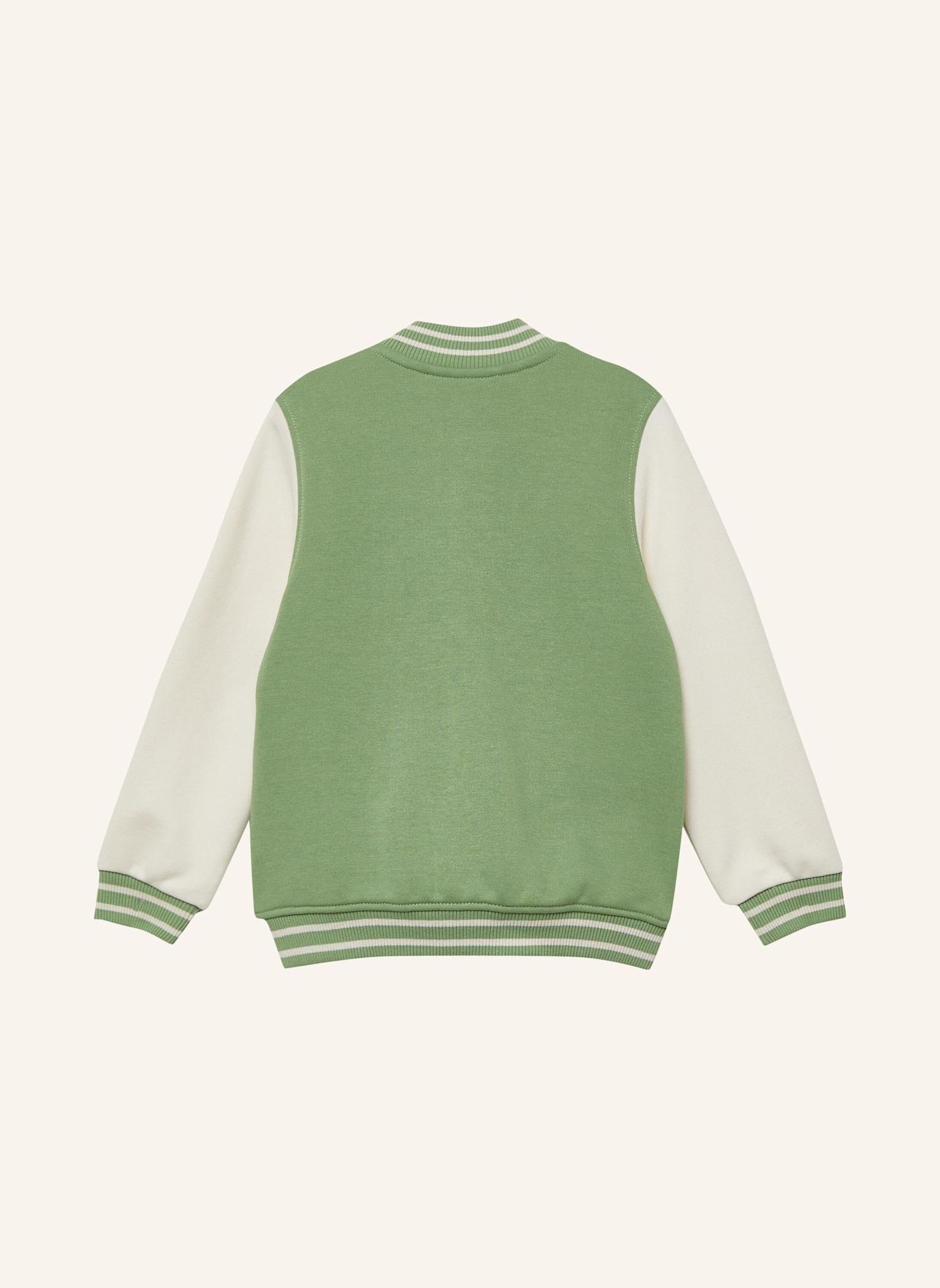s.Oliver Sweatshirt Jacke: GRÜN