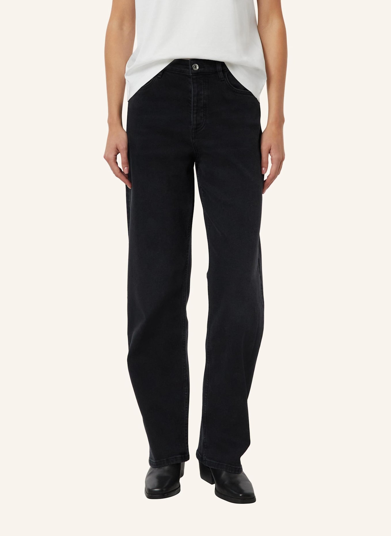 comma Jeans-Hose: SCHWARZ