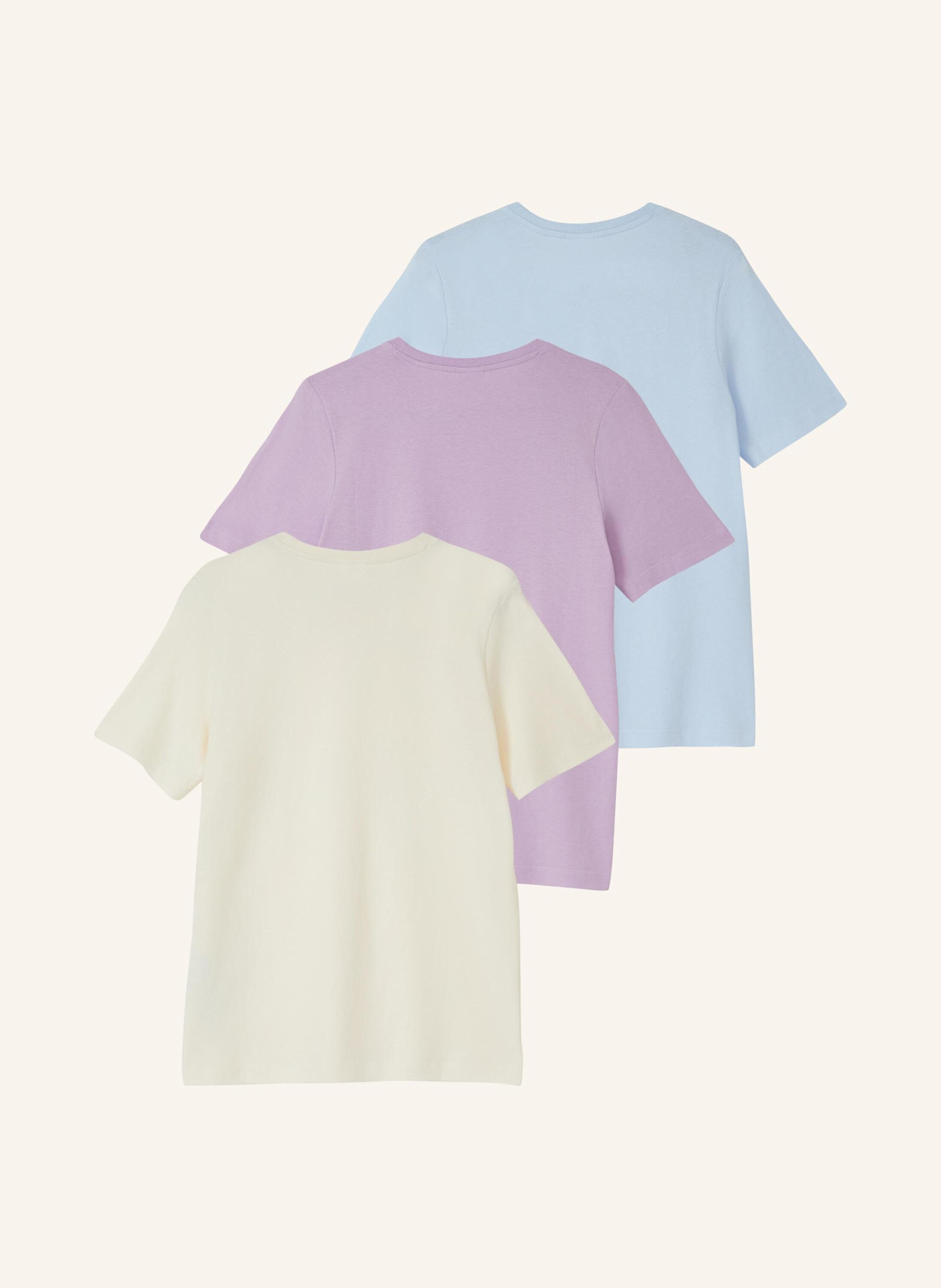 s.Oliver RED 3er-Pack T-Shirts: BLAU/ LILA/ GELB