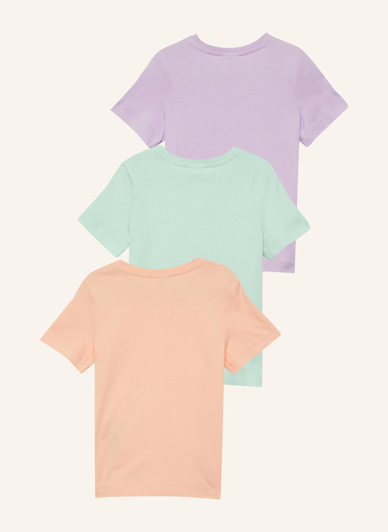 s.Oliver RED 3er-Pack T-Shirts: ORANGE/ LILA/ TÜRKIS