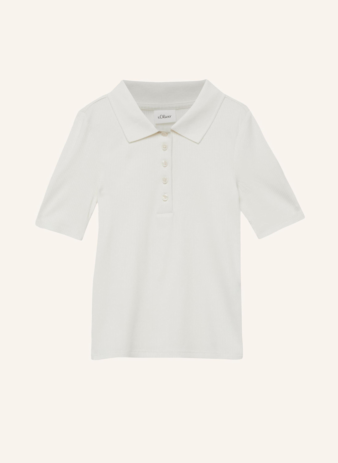s.Oliver Polo-Shirt: CREME