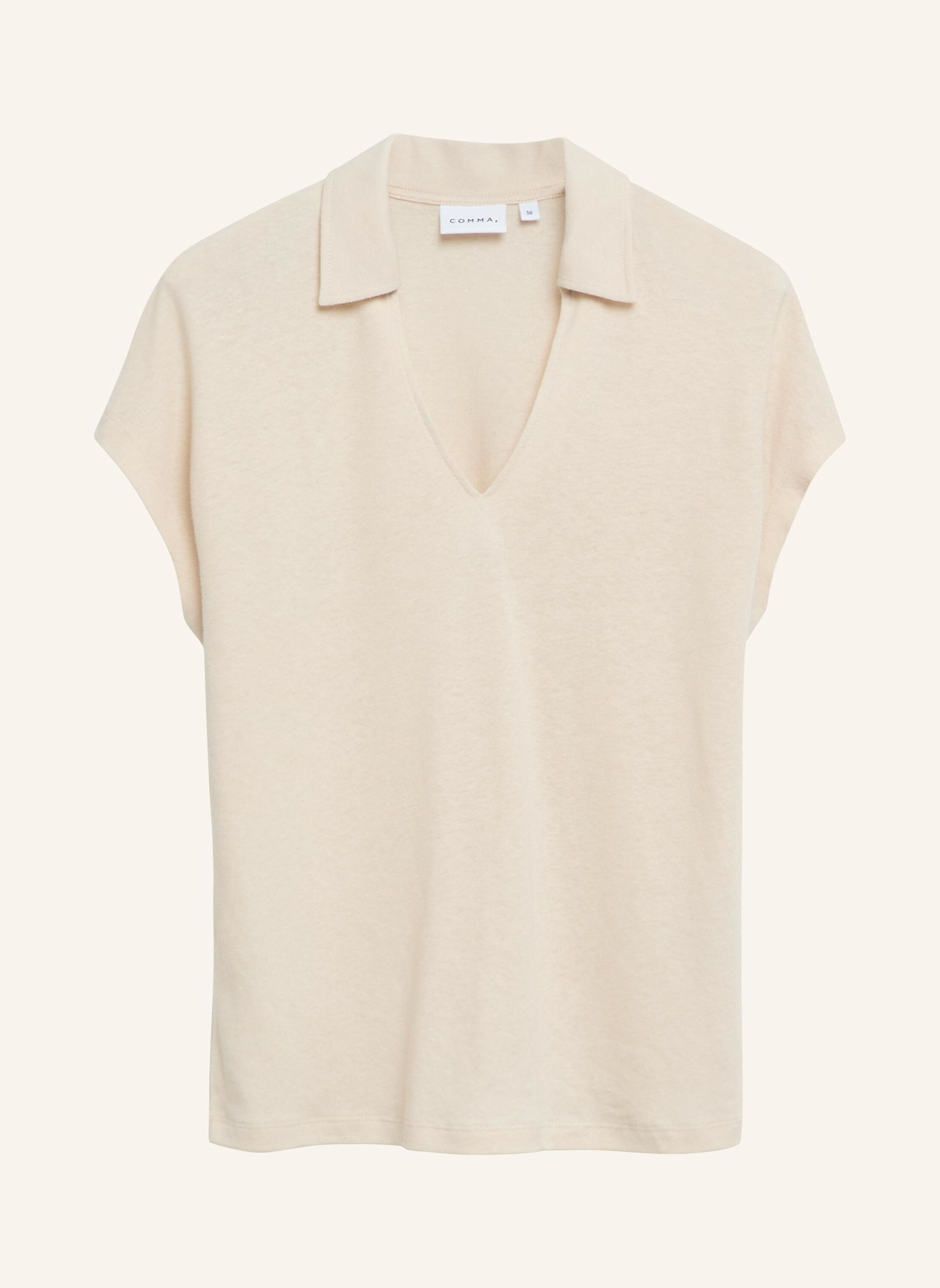 comma T-Shirt: BEIGE