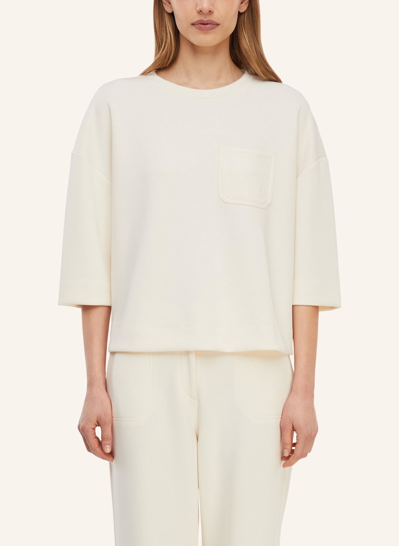 comma Sweatshirt: CREME
