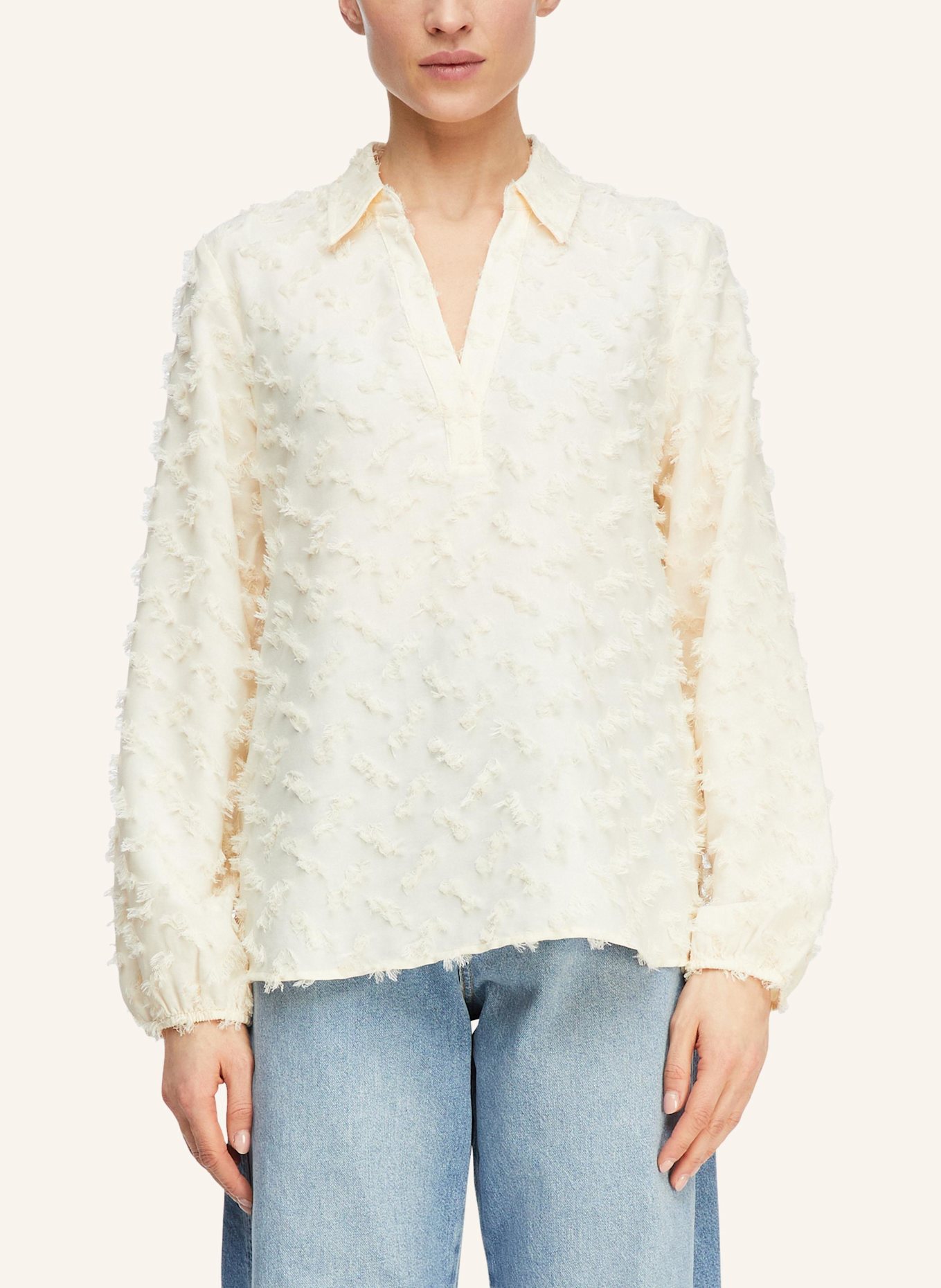 comma Bluse: BEIGE