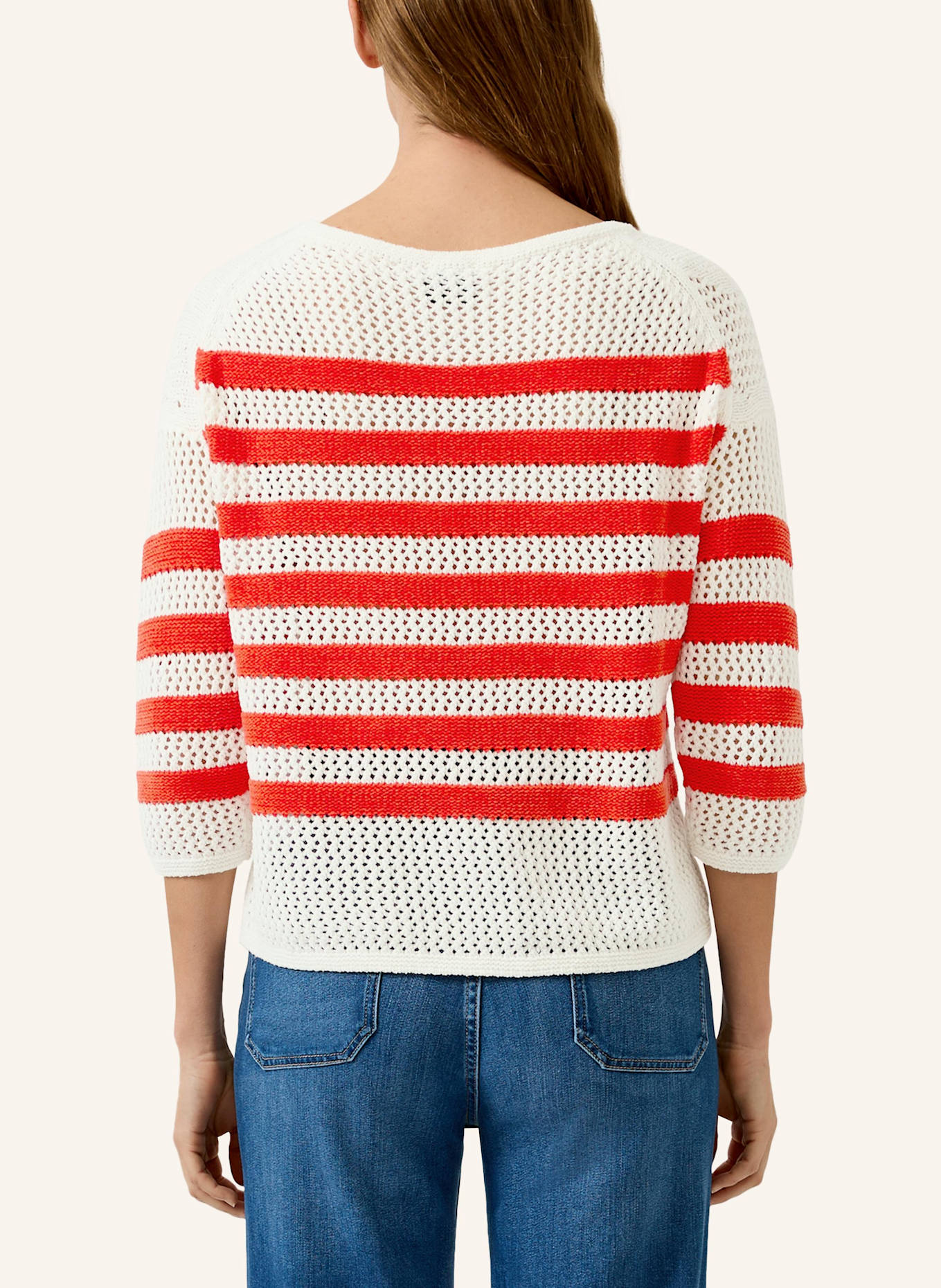 s.Oliver Strickpullover: CREME/ ROT