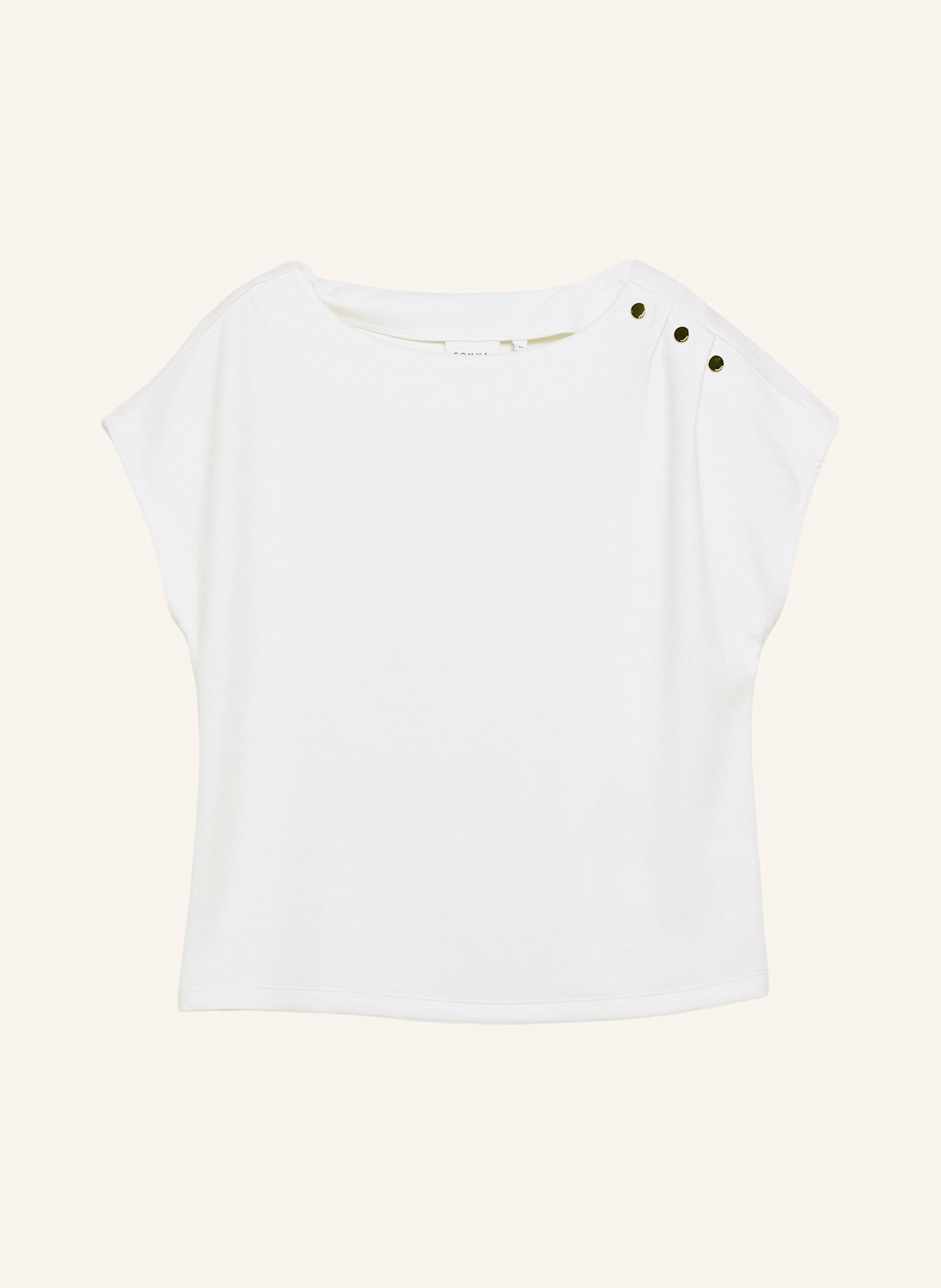 comma T-Shirt: WEISS