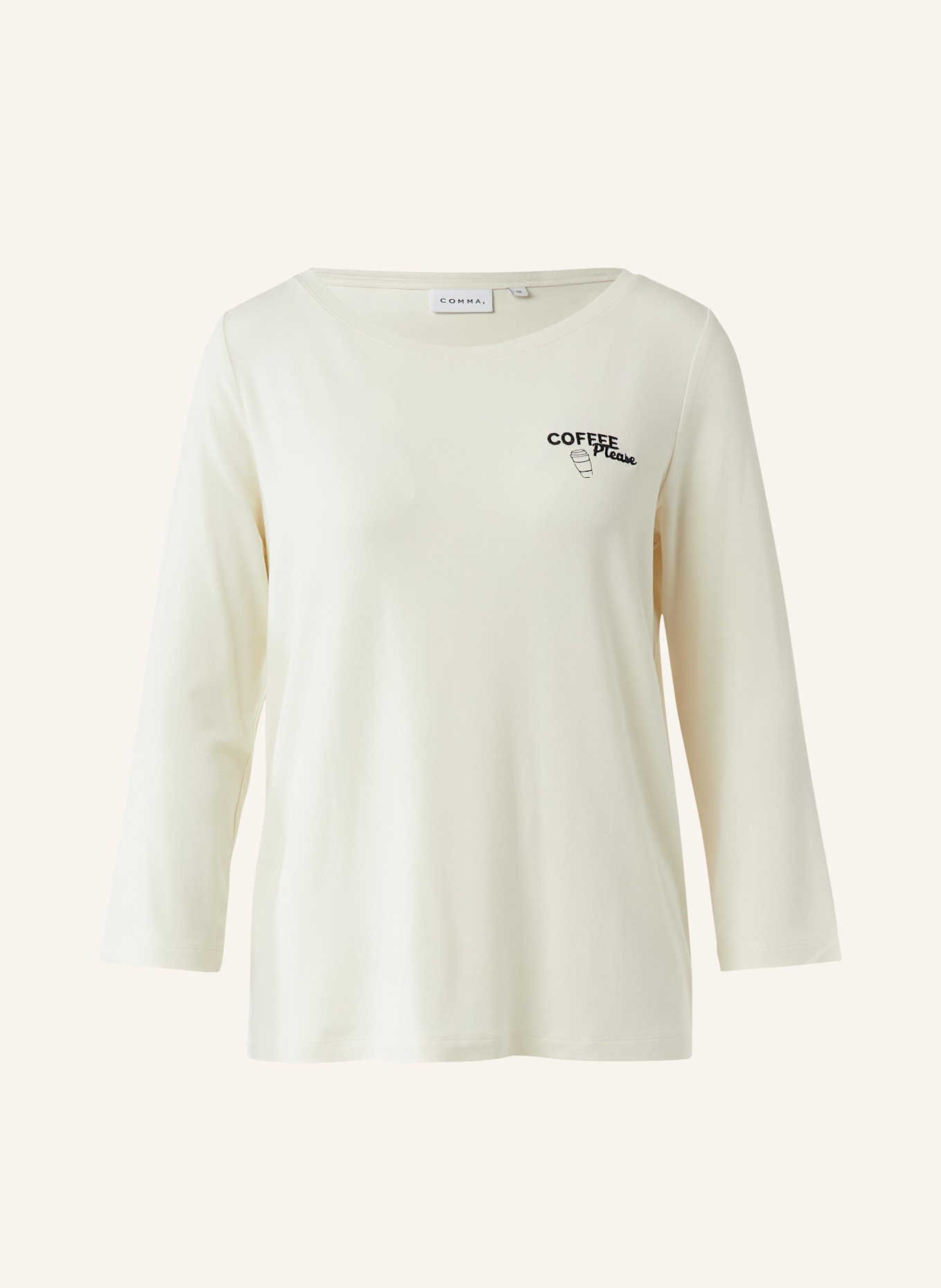 comma T-Shirt: CREME