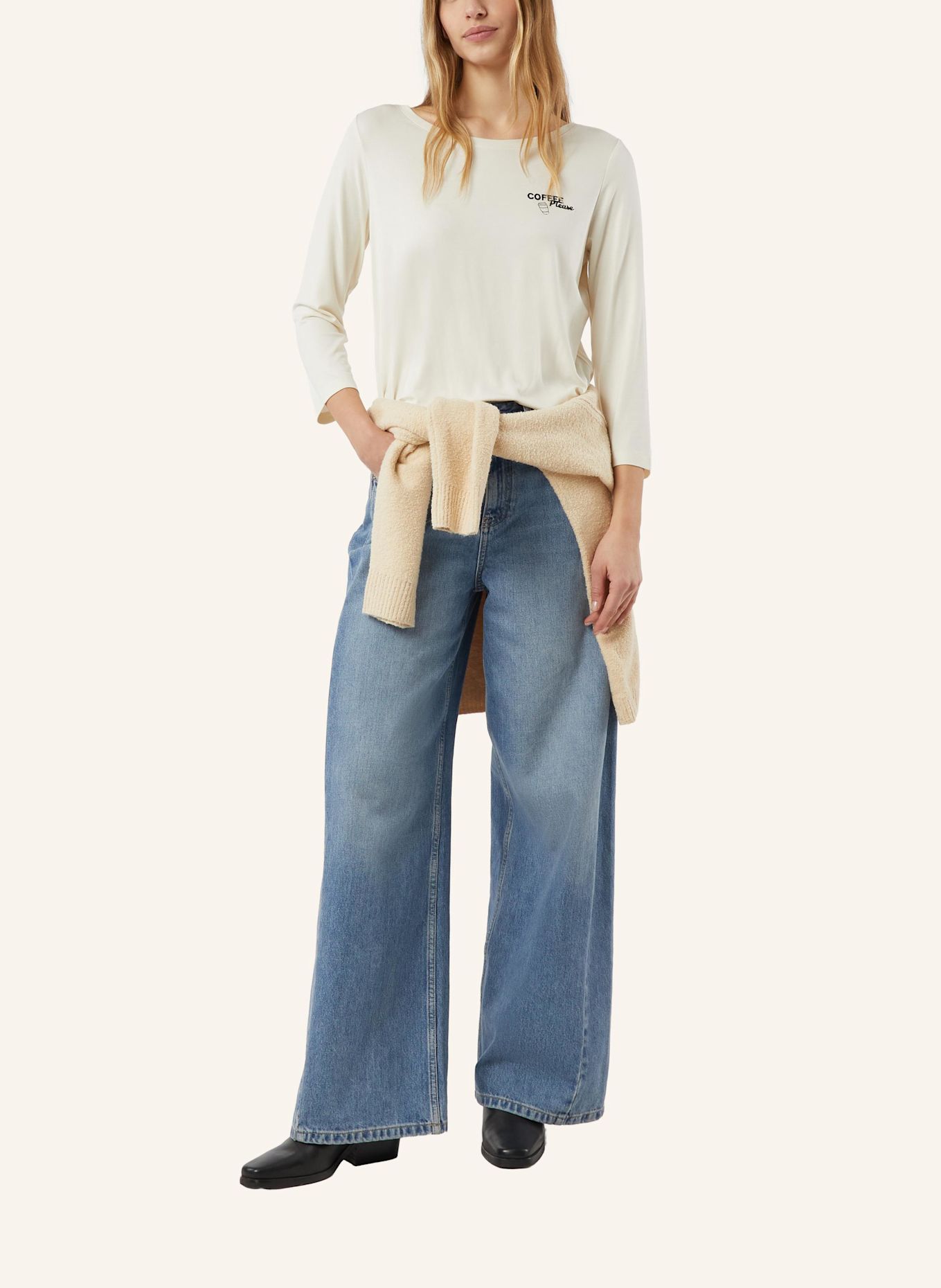 comma T-Shirt: CREME