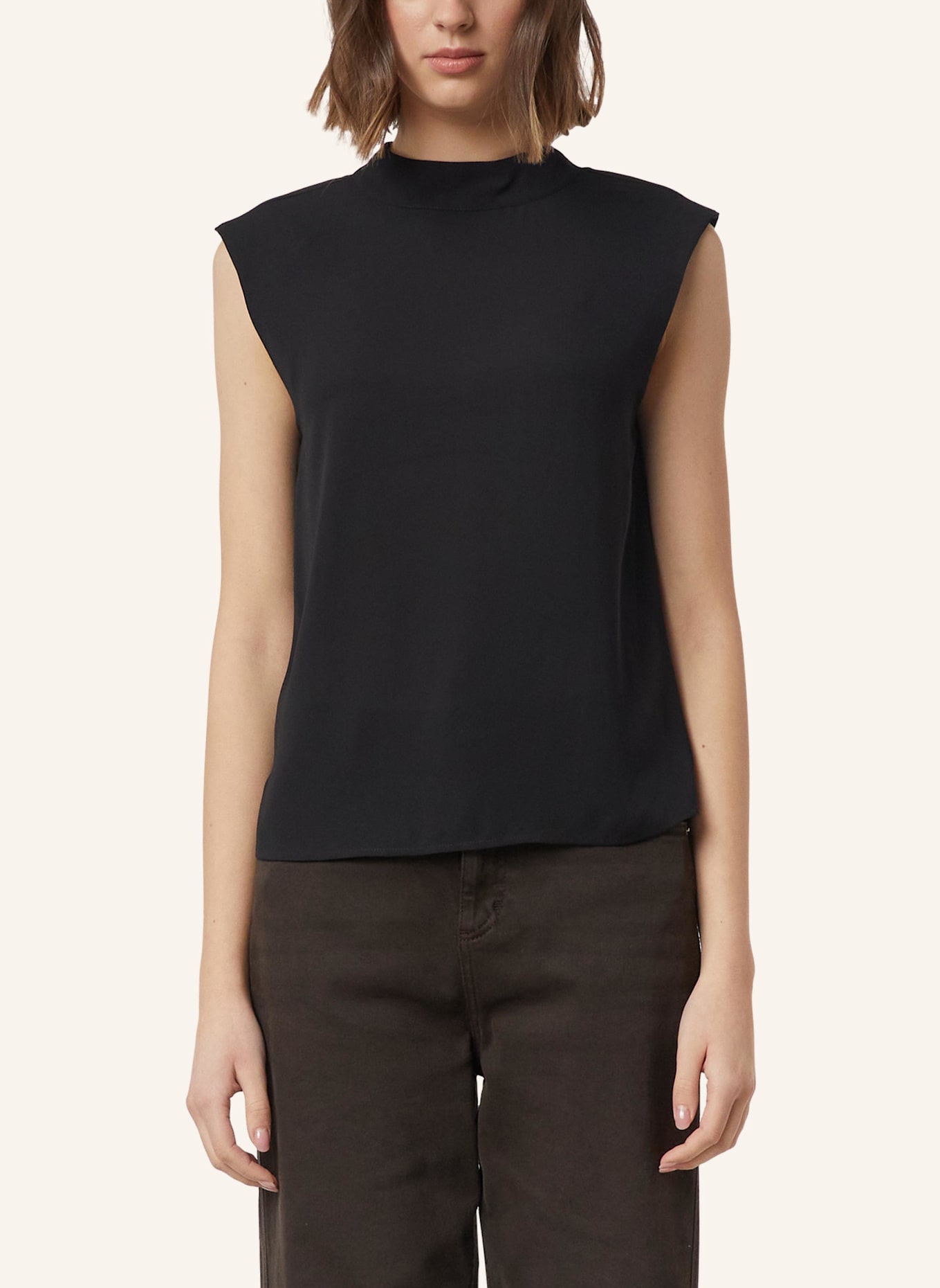 comma Bluse: SCHWARZ